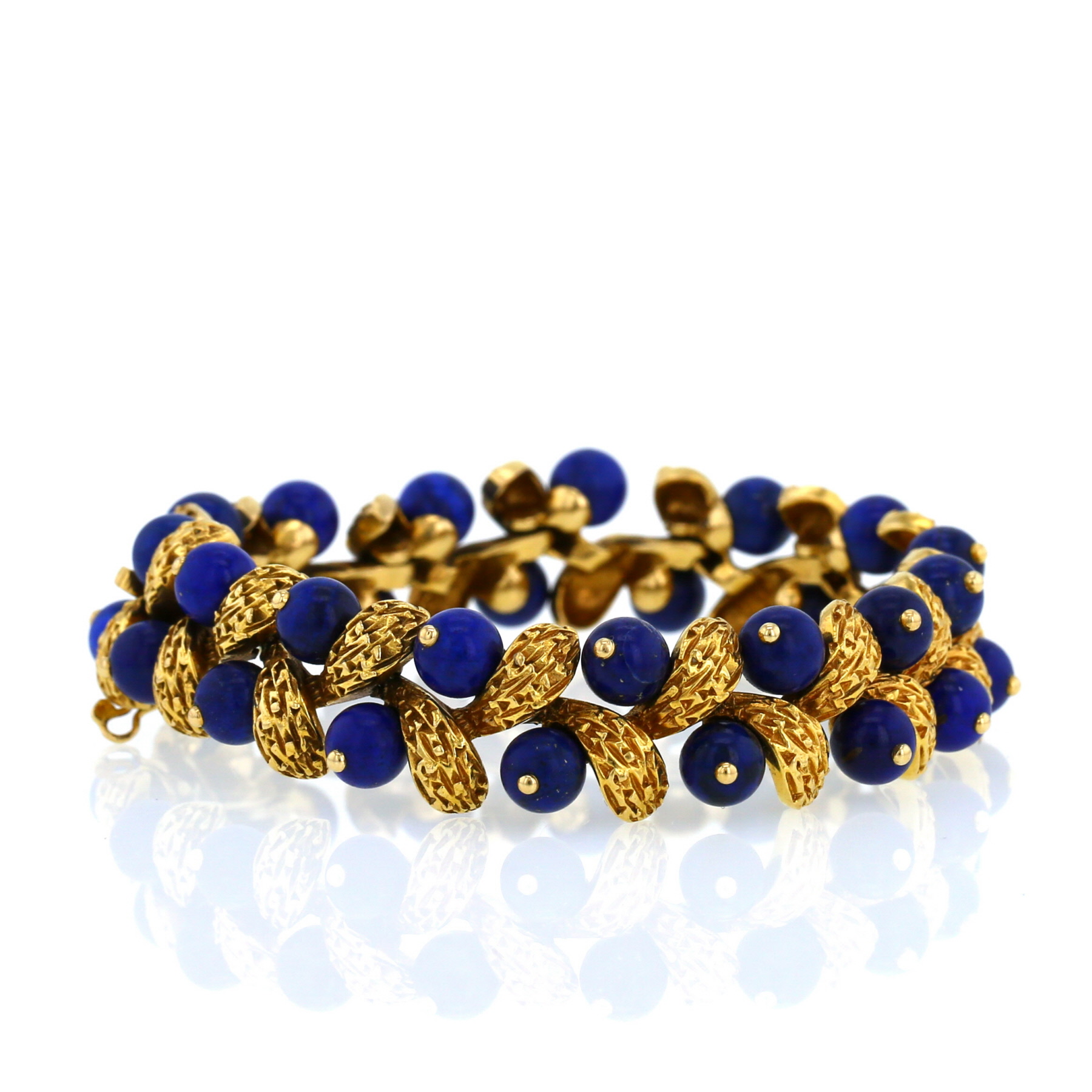 Gui Bracelet In Yellow And Lapis-Lazuli