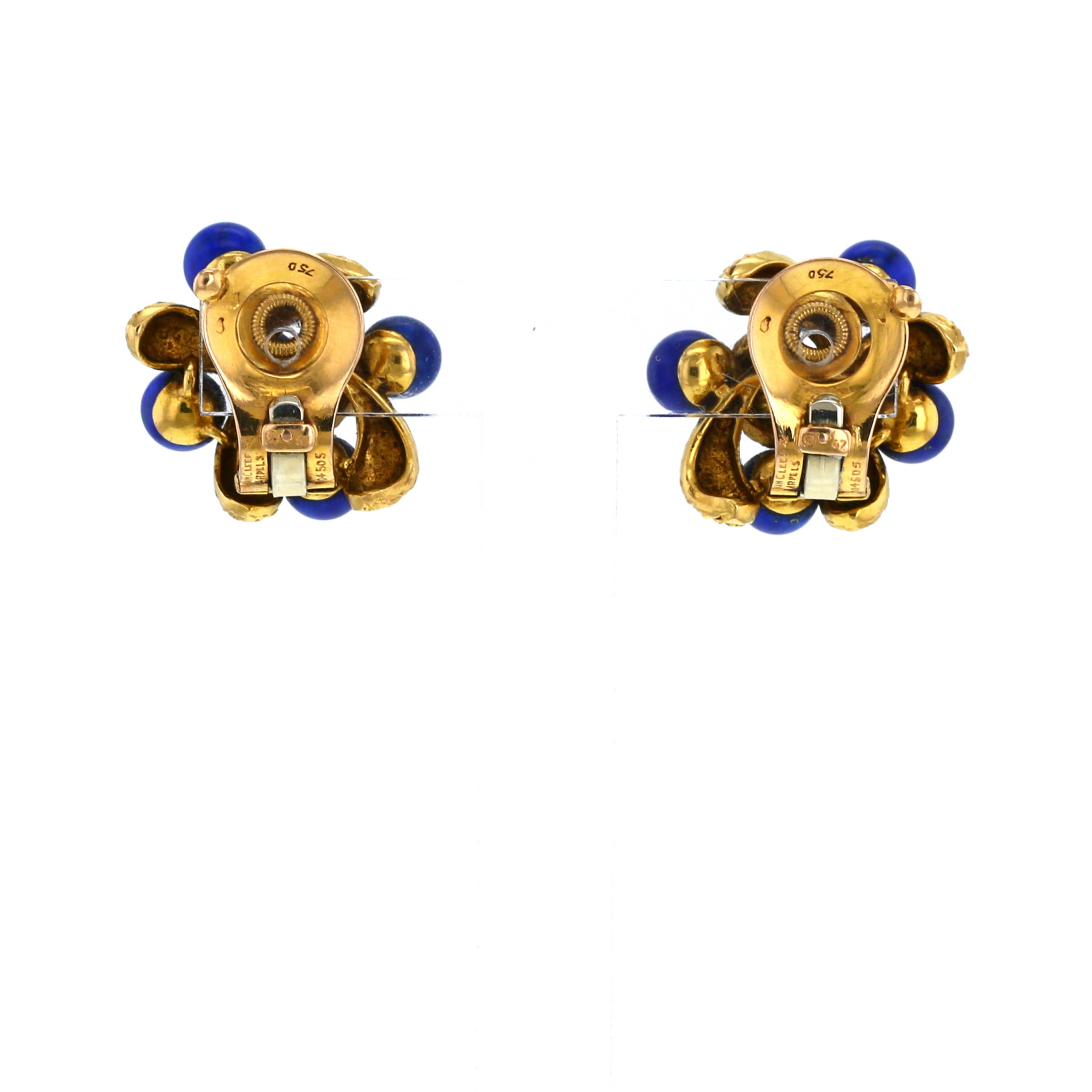 Gui Earrings In Yellow And Lapis-Lazuli