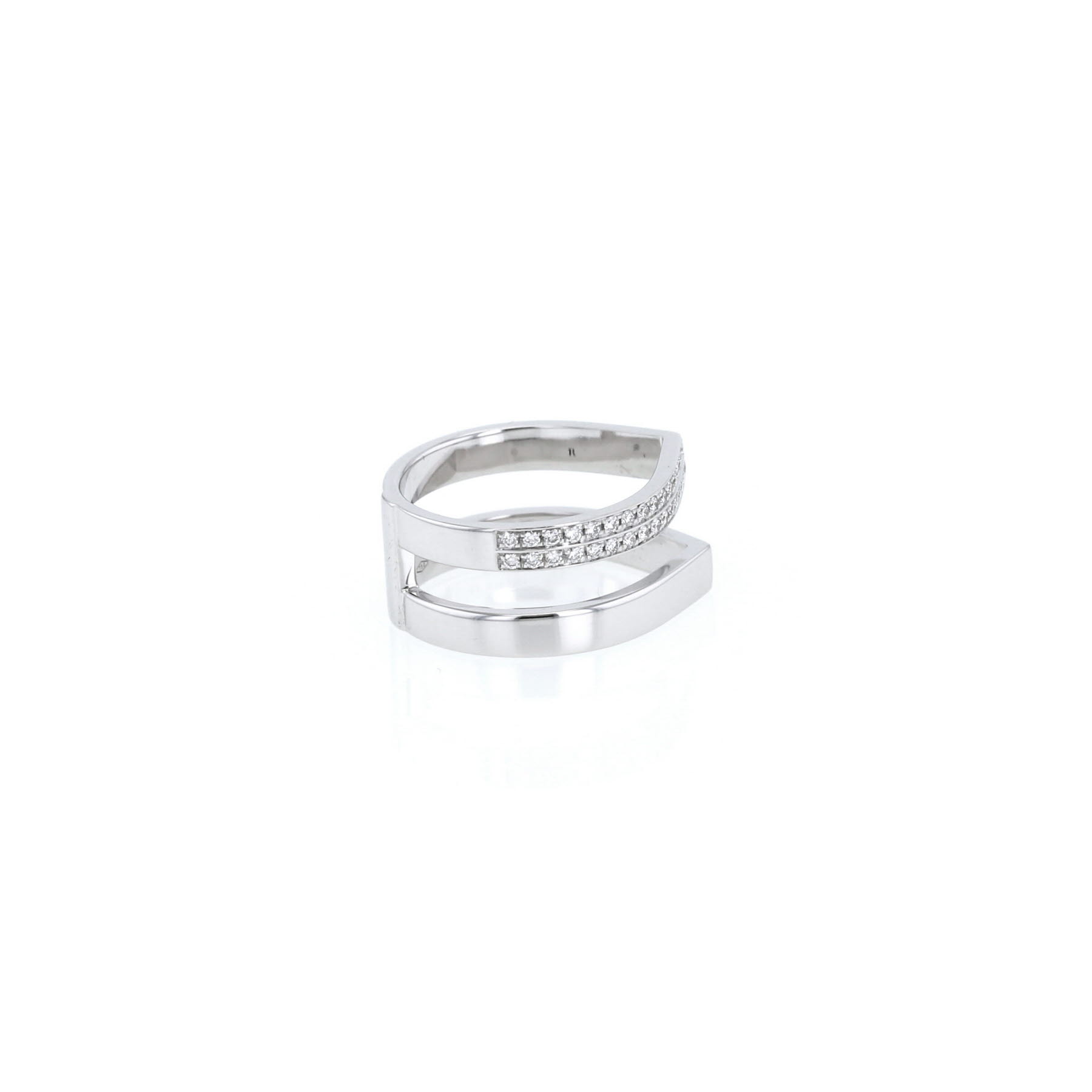 Repossi Antifer ring in white gold and diamonds