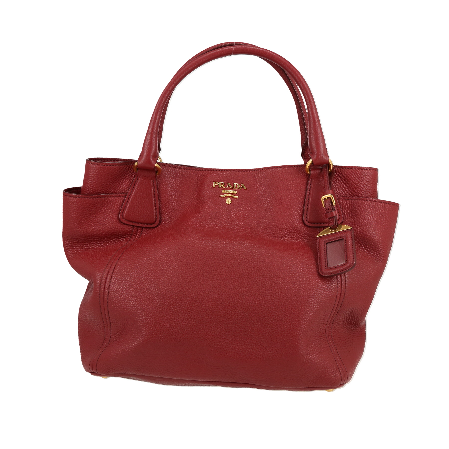 ハンドバッグ PRADA BURGUNDY LEATHER HANDBAG Prada Burgundy Leather Handbag | italist