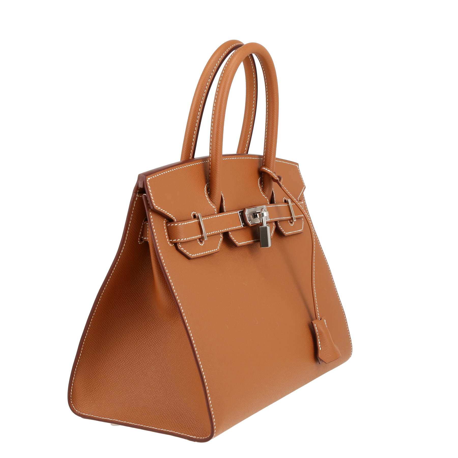 Sac à main Hermès  Birkin 30 cm en cuir epsom gold