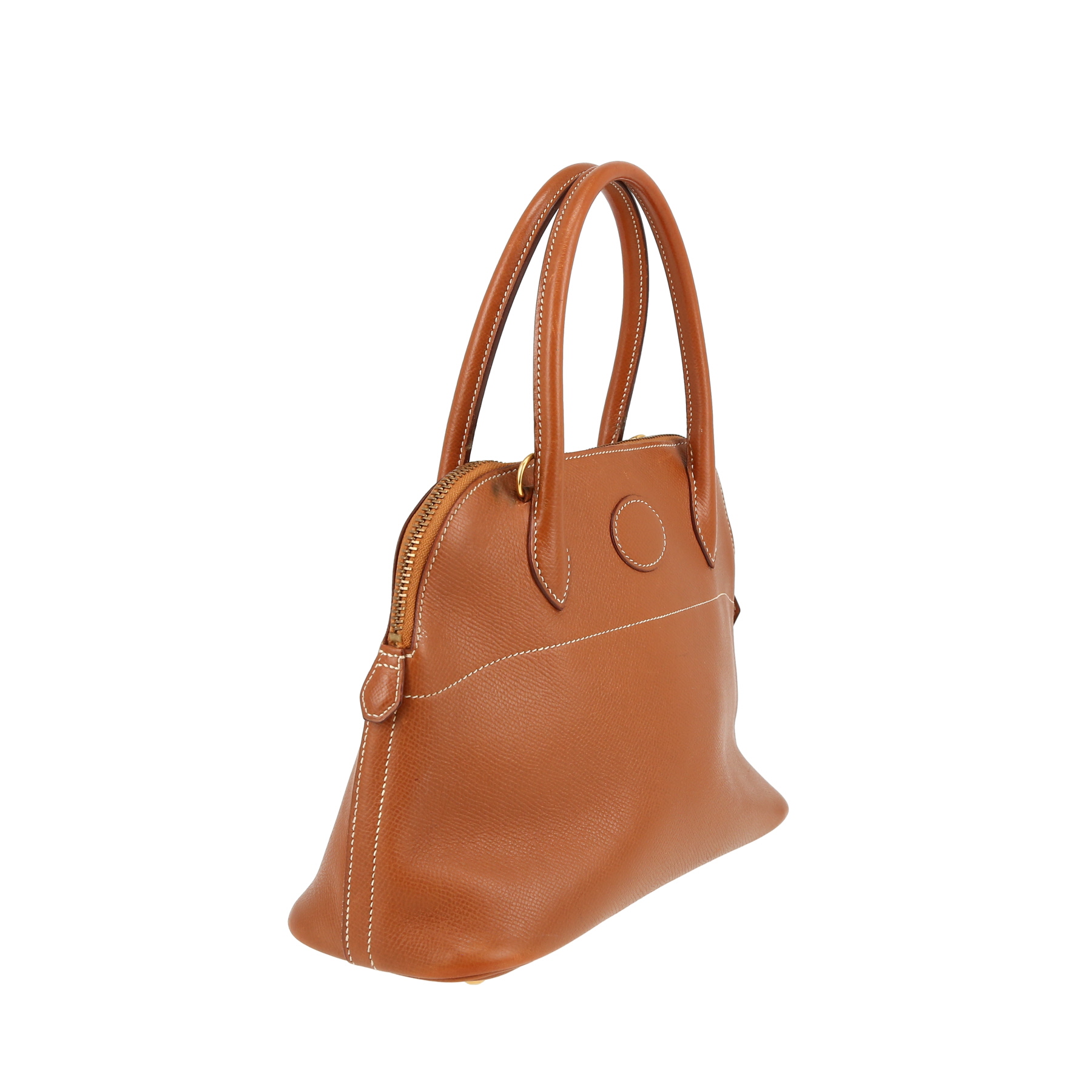 Sac à main Hermès  Bolide 25 cm en cuir Courchevel gold
