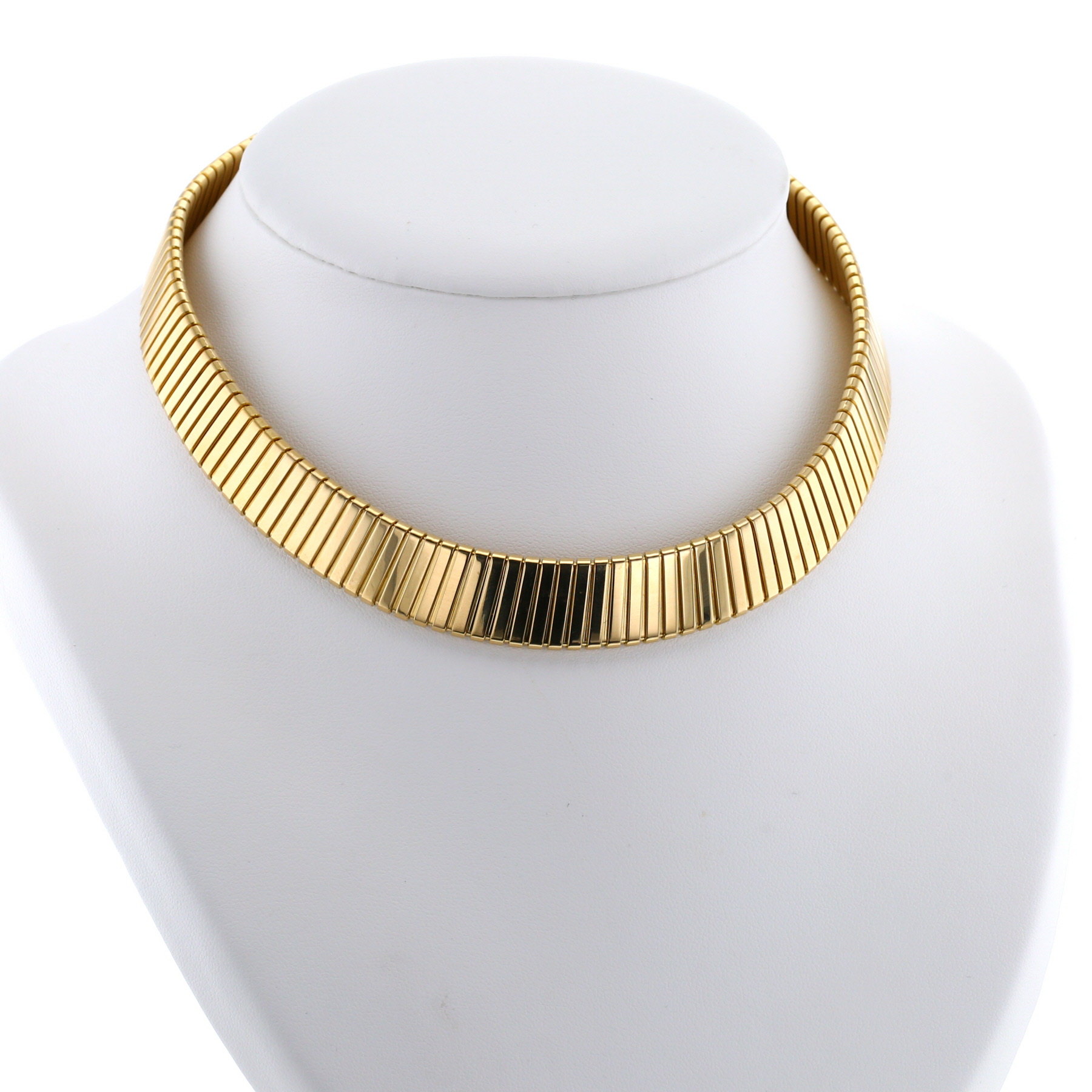 Bulgari Tubogas linked necklace in yellow gold