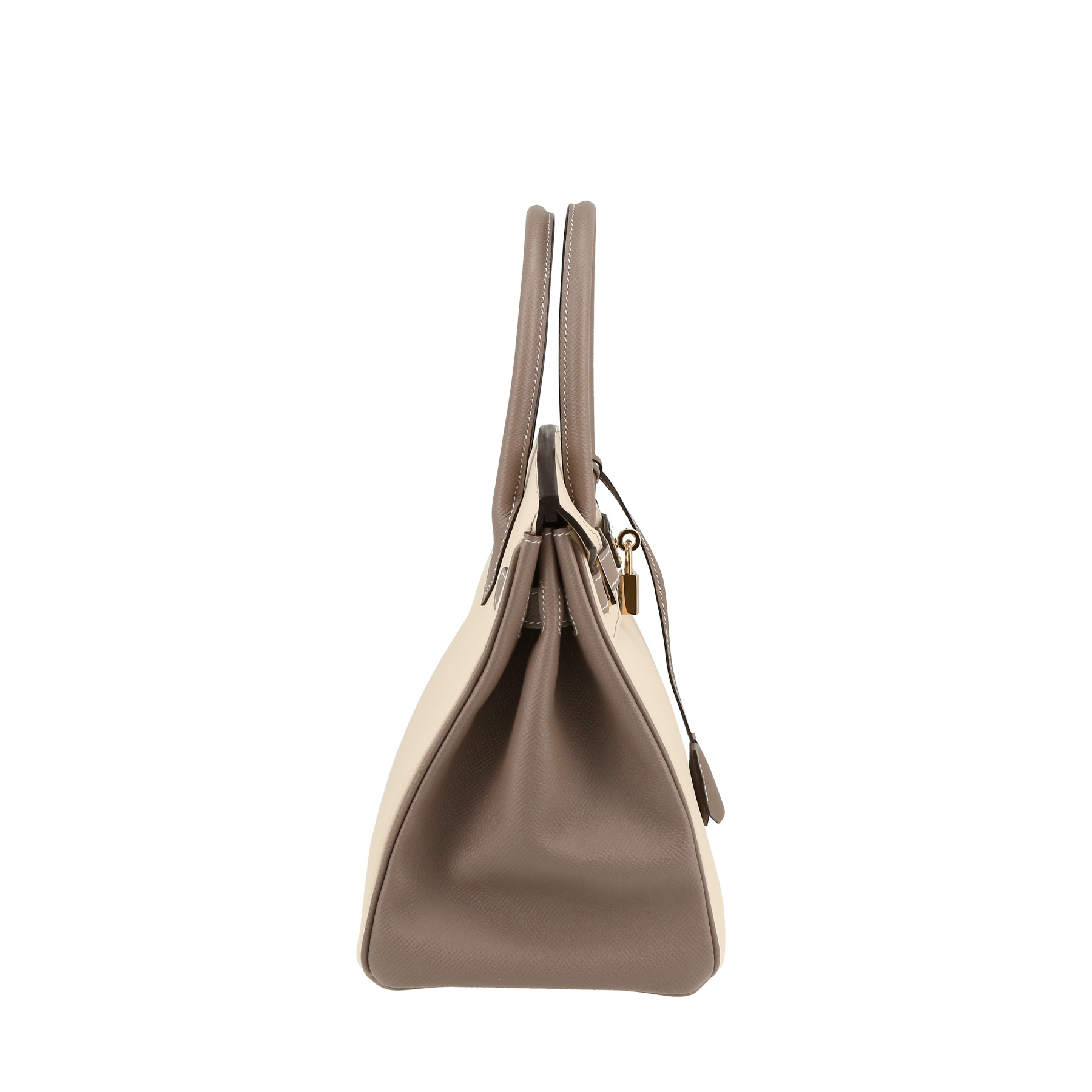 Birkin 30 cm Handbag In And Etoupe Epsom Leather