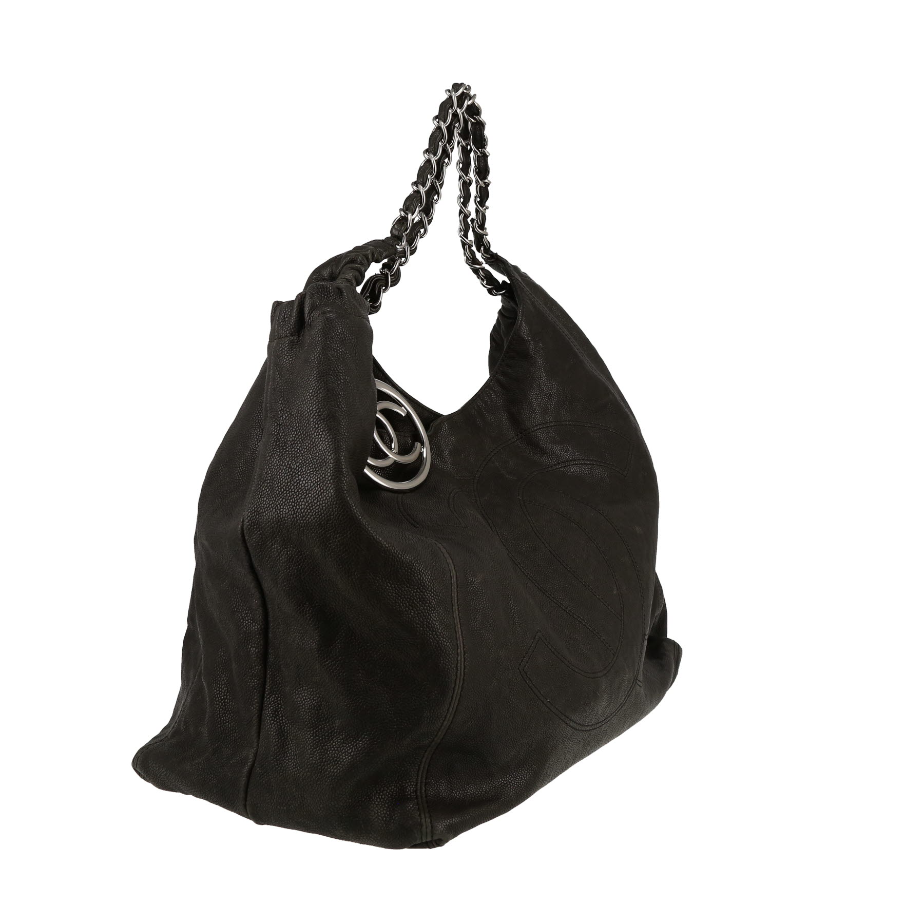 Chanel  Coco Cabas shopping bag  in black leather