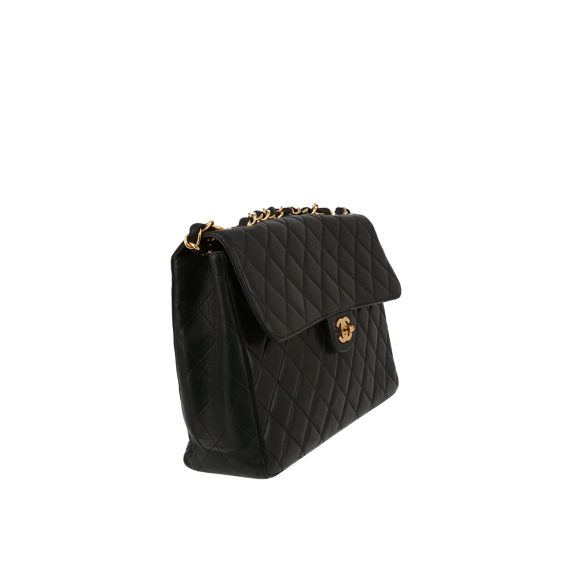 Borsa Chanel  Timeless Jumbo in pelle trapuntata nera