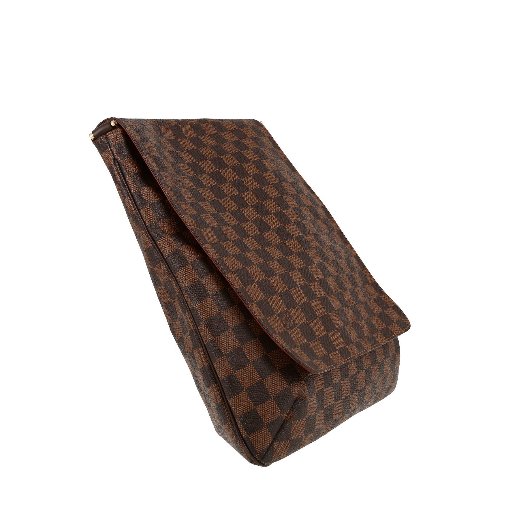 Louis Vuitton  Musette Salsa shoulder bag  in brown damier canvas  and brown leather