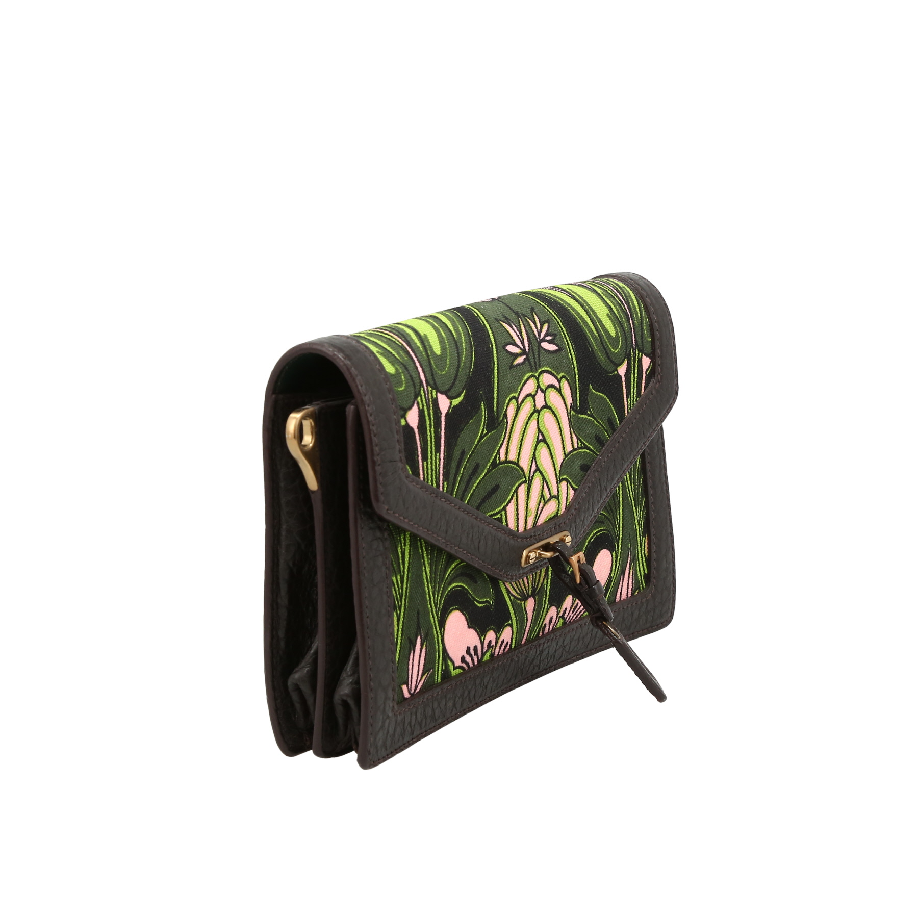 Prada  Canapa handbag  canvas  and brown leather