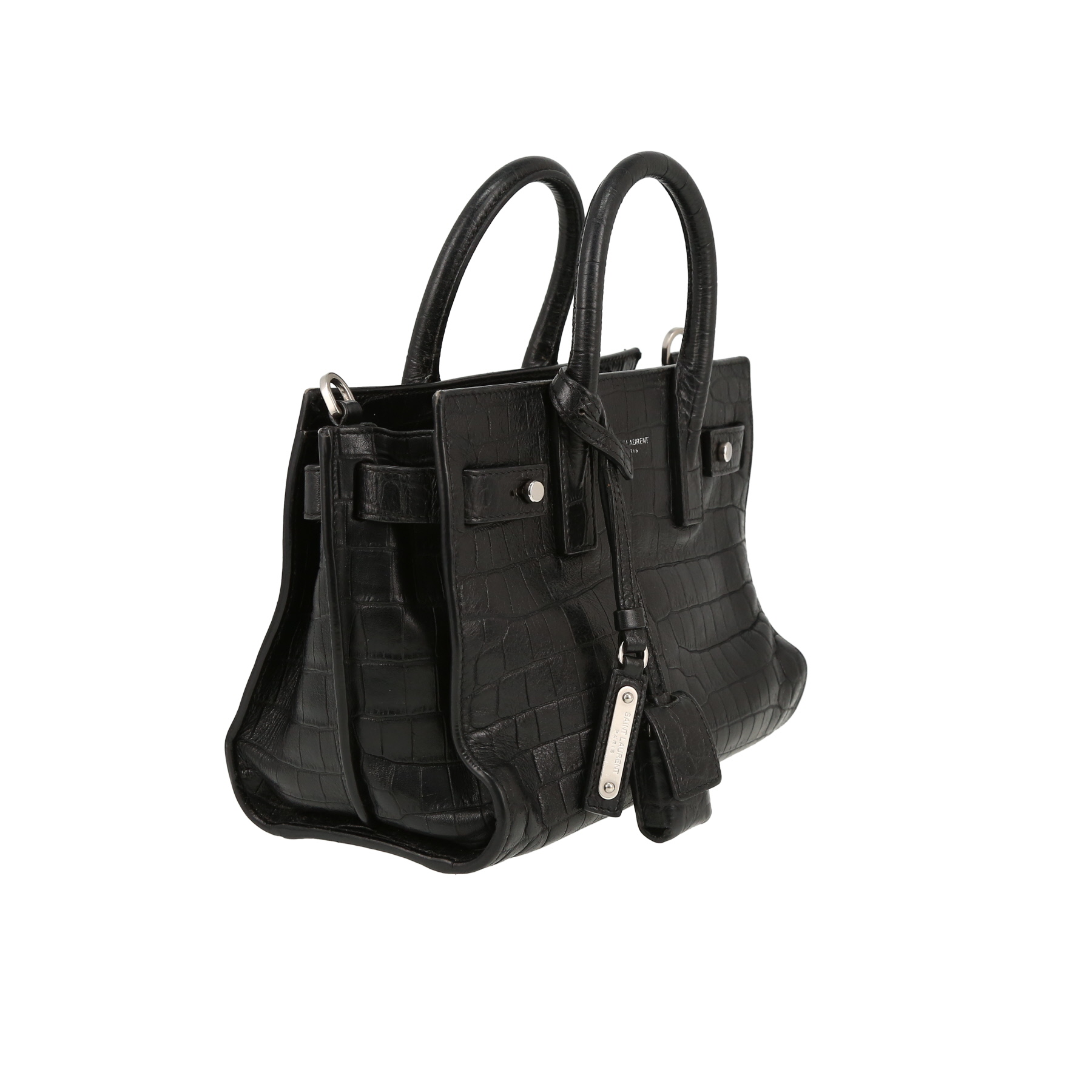 Saint Laurent  Sac de jour Nano handbag  in black leather