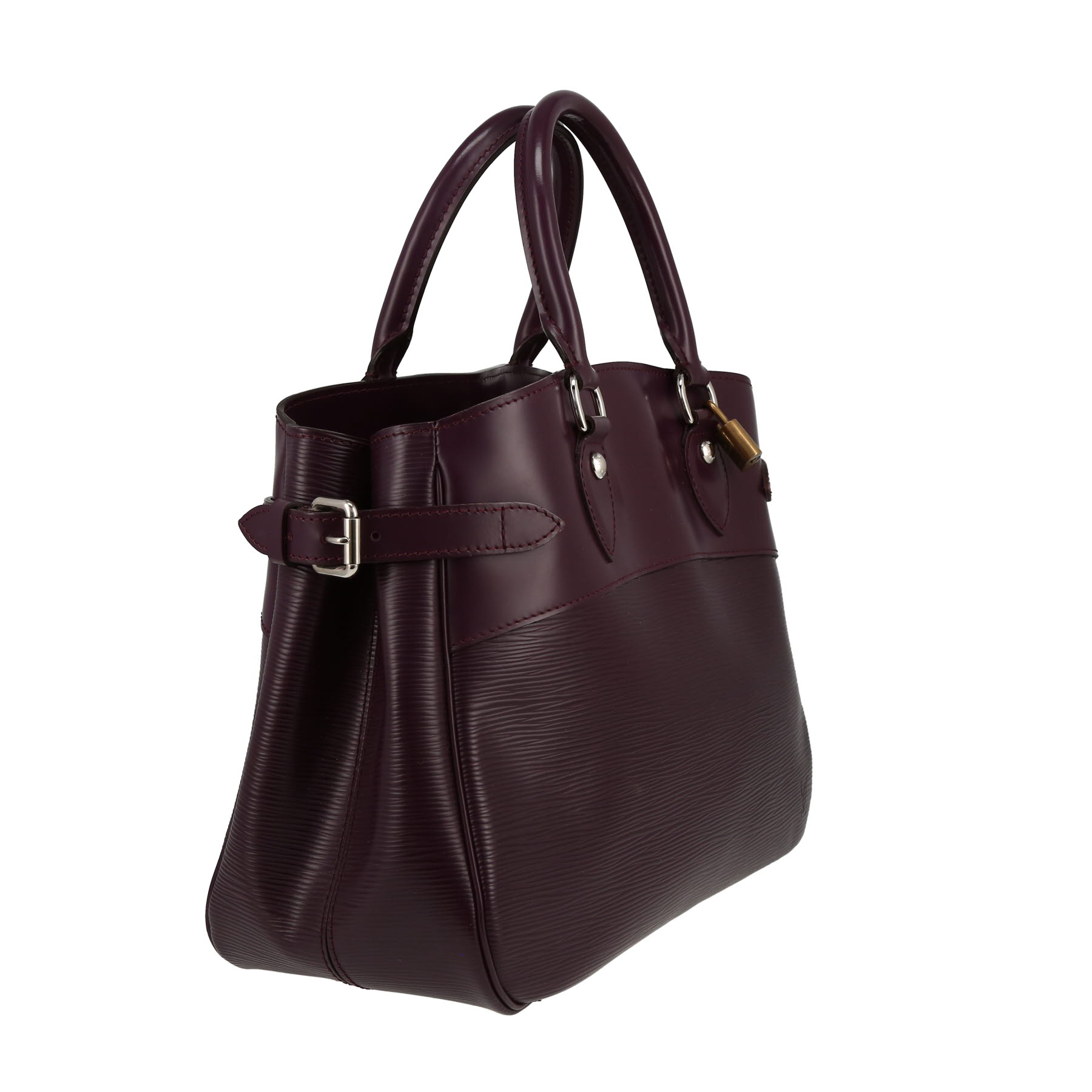 Louis Vuitton  Passy handbag  in plum epi leather