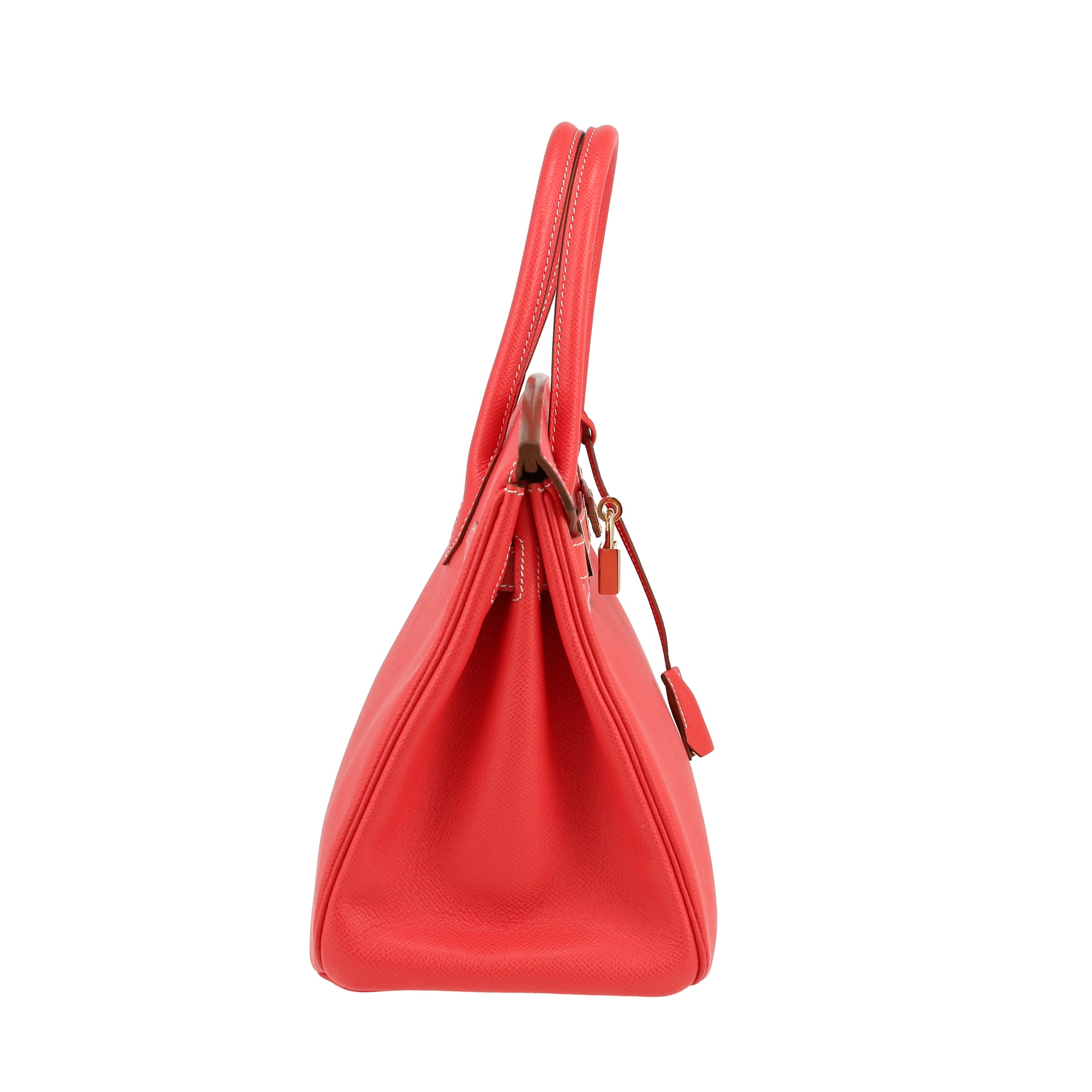 Birkin 30 cm Handbag In Rose Lipstick Epsom Leather