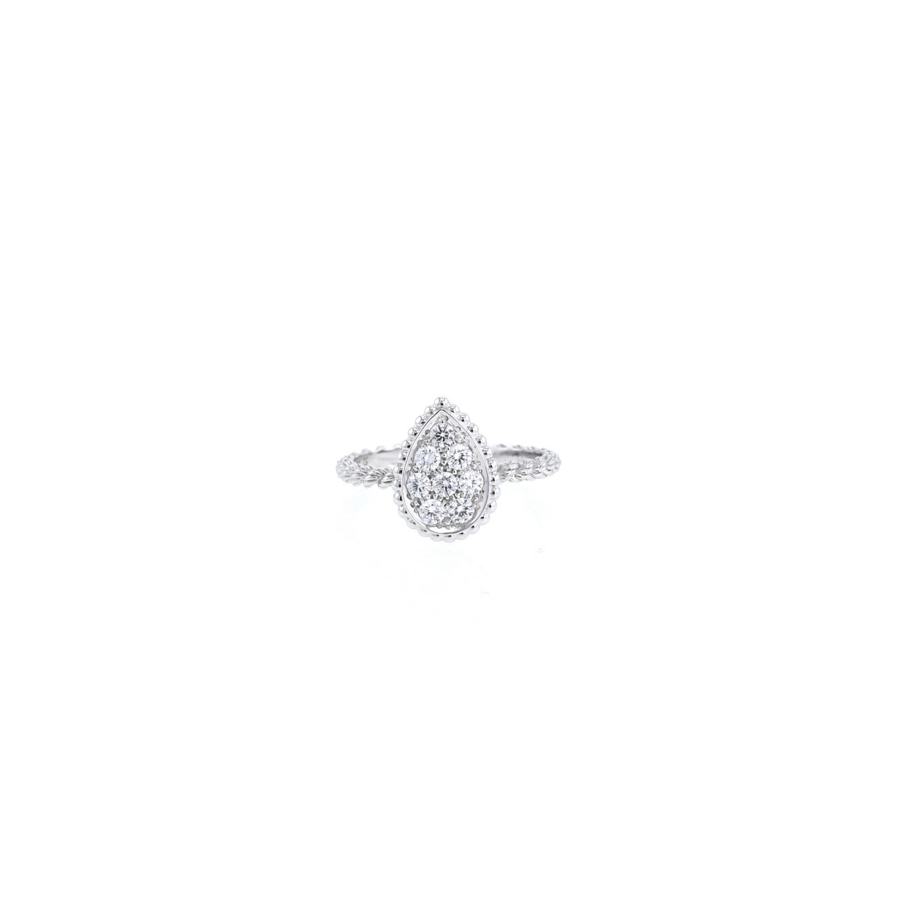 Bague Boucheron Serpent Bohème taille S en or blanc et diamants - 360