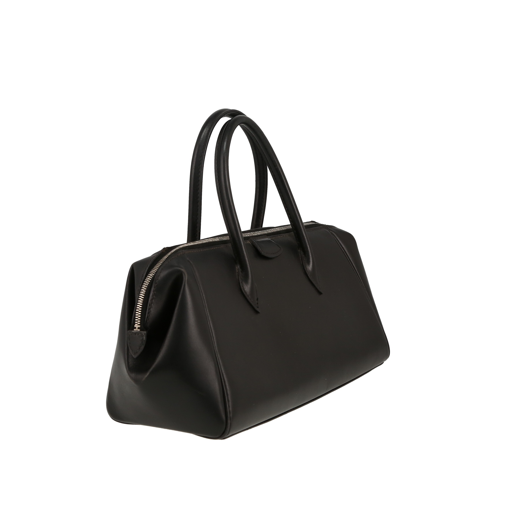 Bolso de mano Hermès  Paris-Bombay en cuero box negro