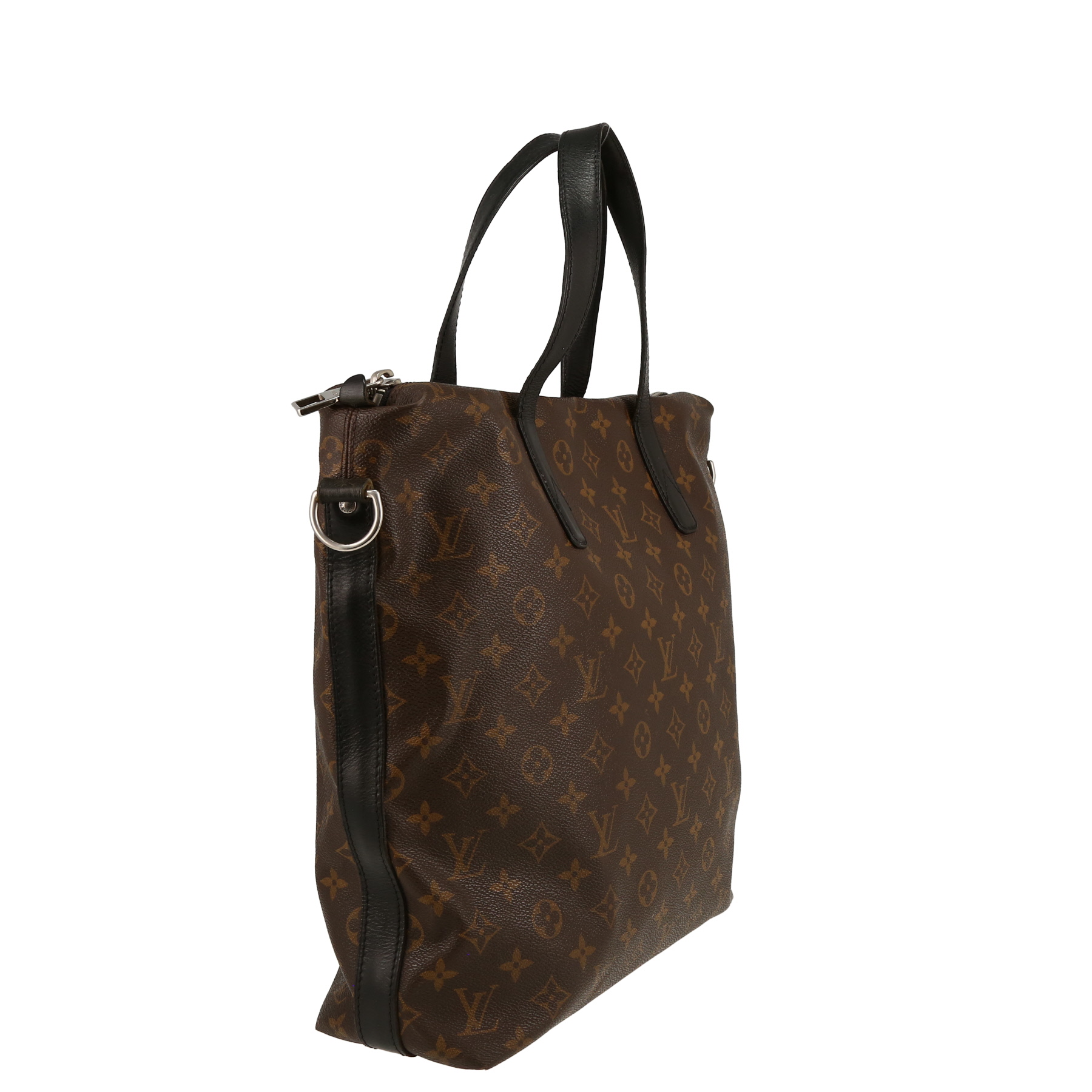 Borsa Louis Vuitton  Davis in tessuto a monogramma Macassar e pelle nera