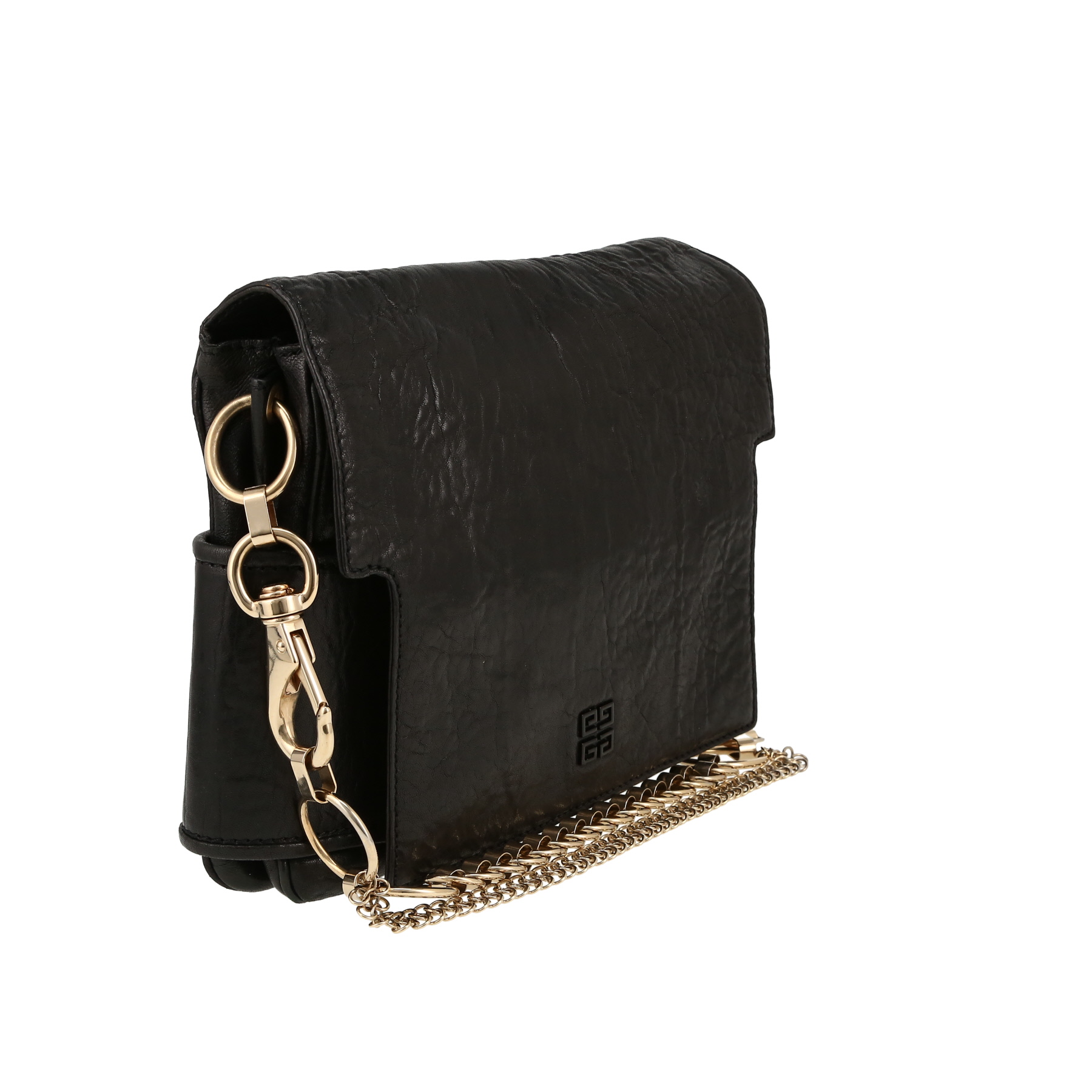Givenchy   handbag  in black burnished leather