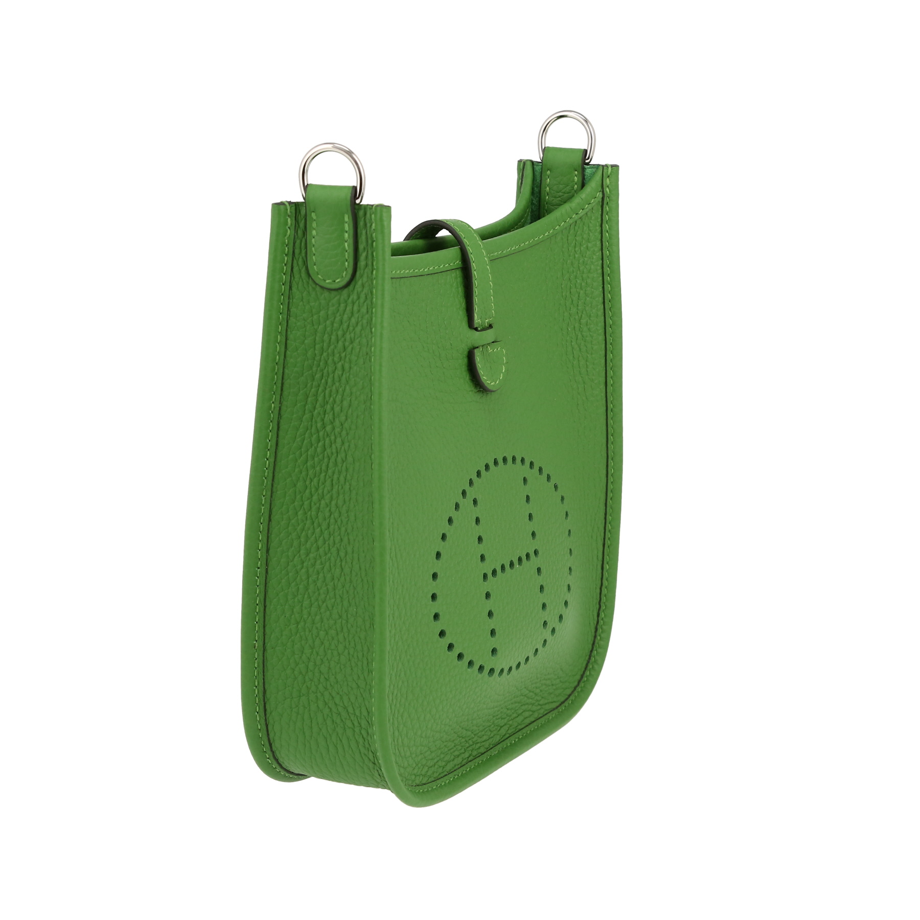 Hermès  Mini Evelyne shoulder bag  in Vert Yuka togo leather
