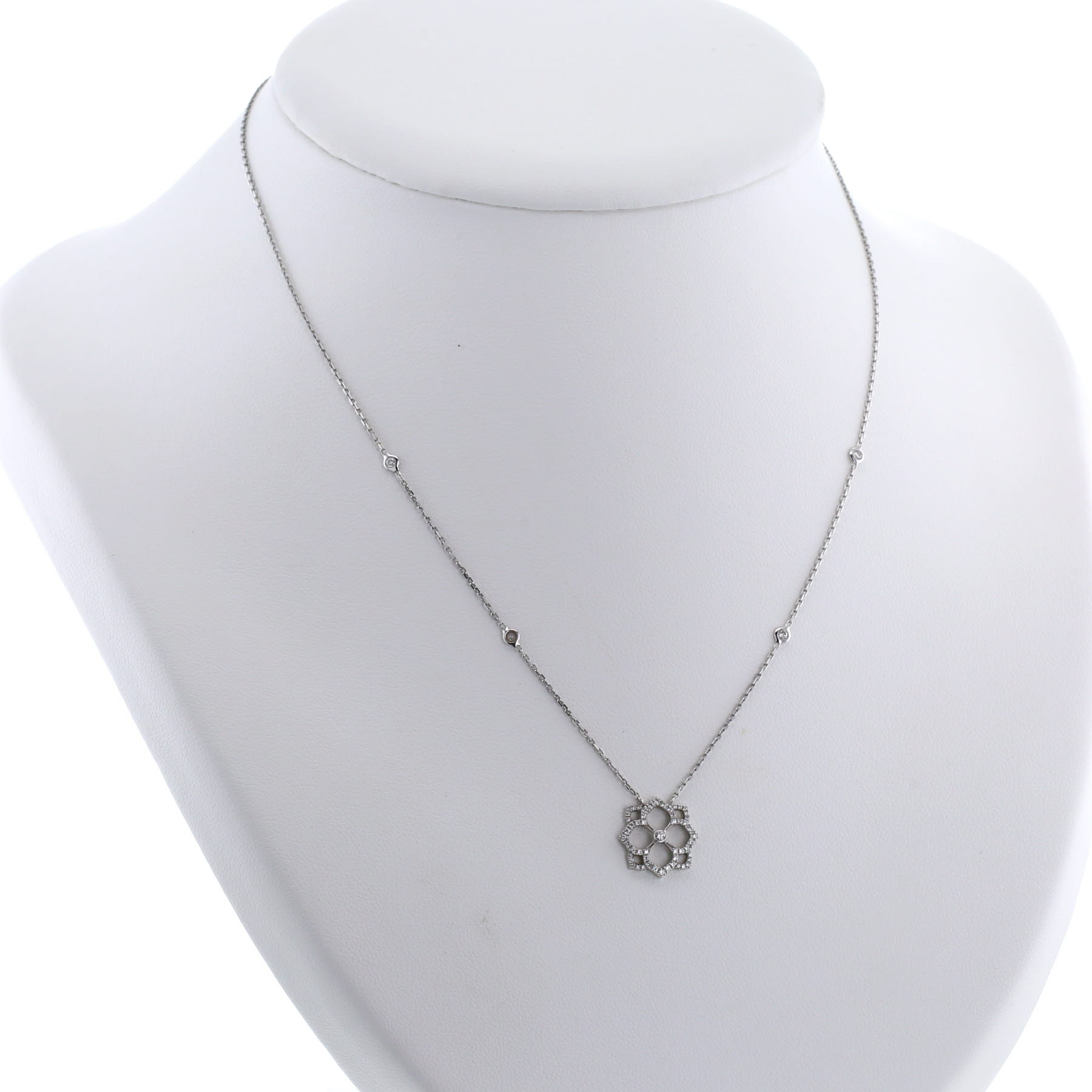 Messika Eden necklace in white gold and diamond