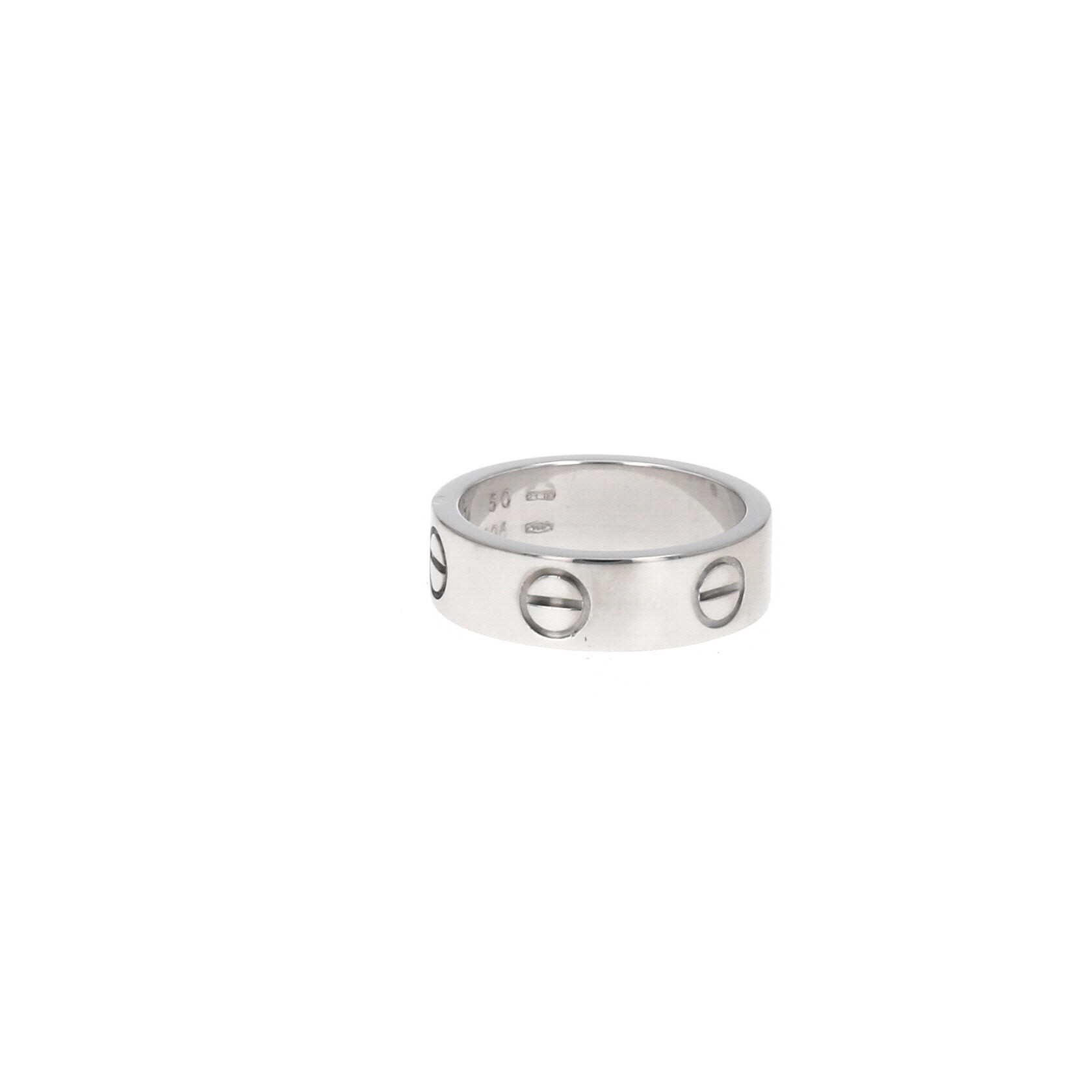 Bague Cartier Love en or blanc, taille 50