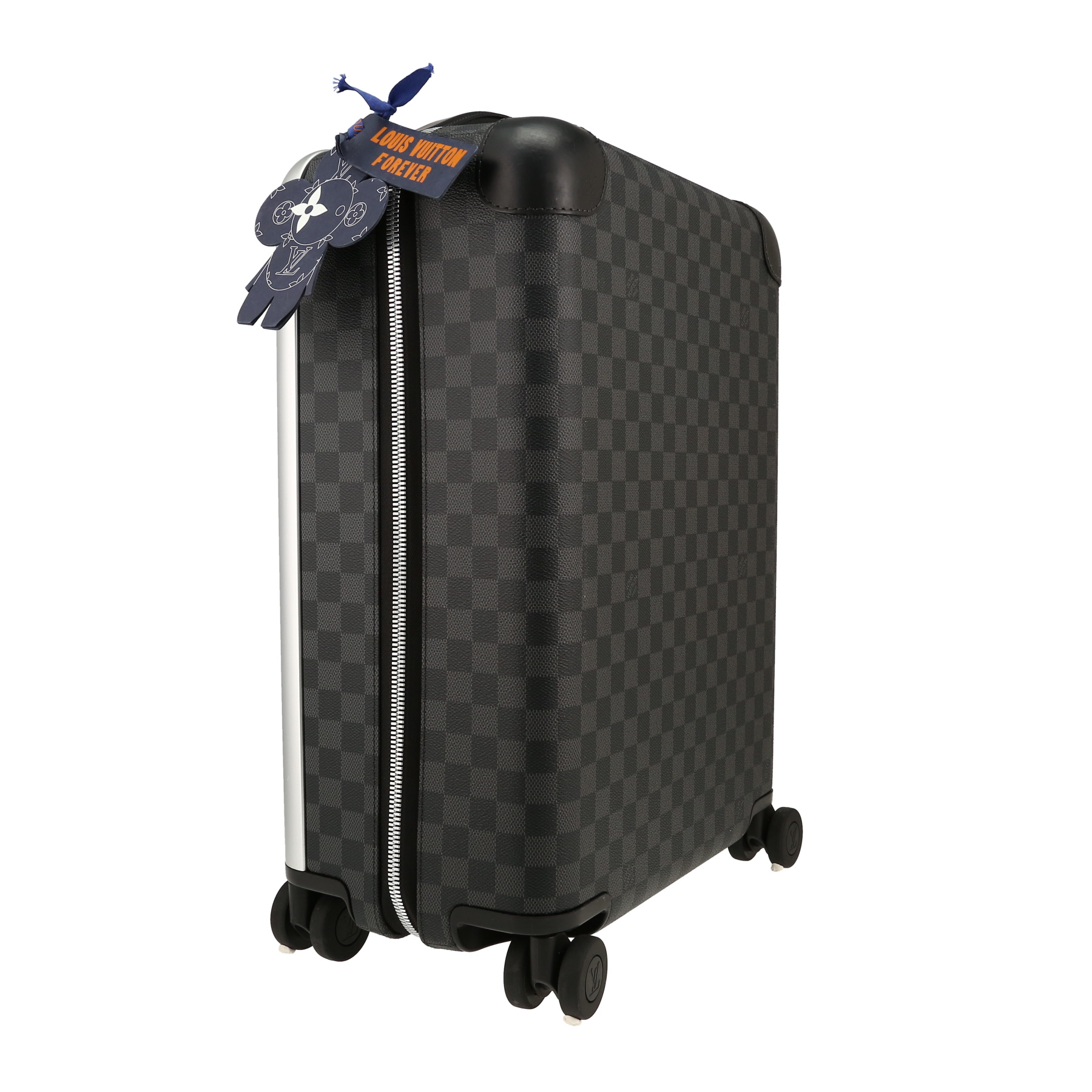 Louis Vuitton  Horizon 50 suitcase  in black damier canvas  and grey aluminium