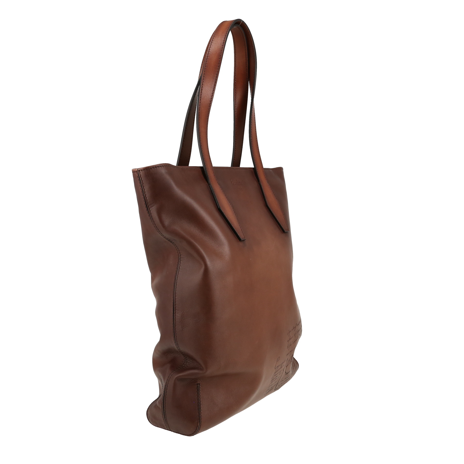 Sac à main Berluti   en cuir marron