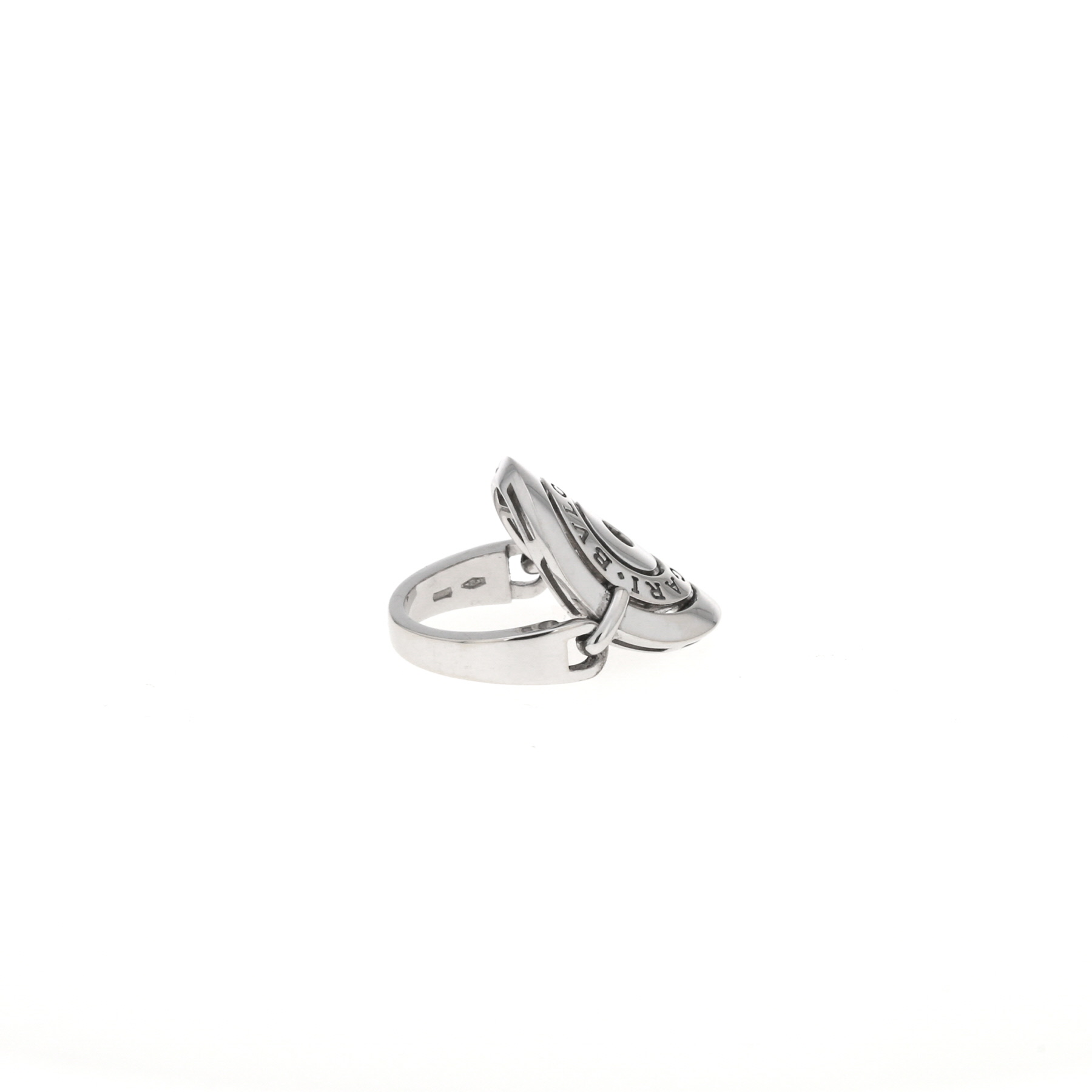 Half-articulated Bulgari Astrale large model ring in white gold