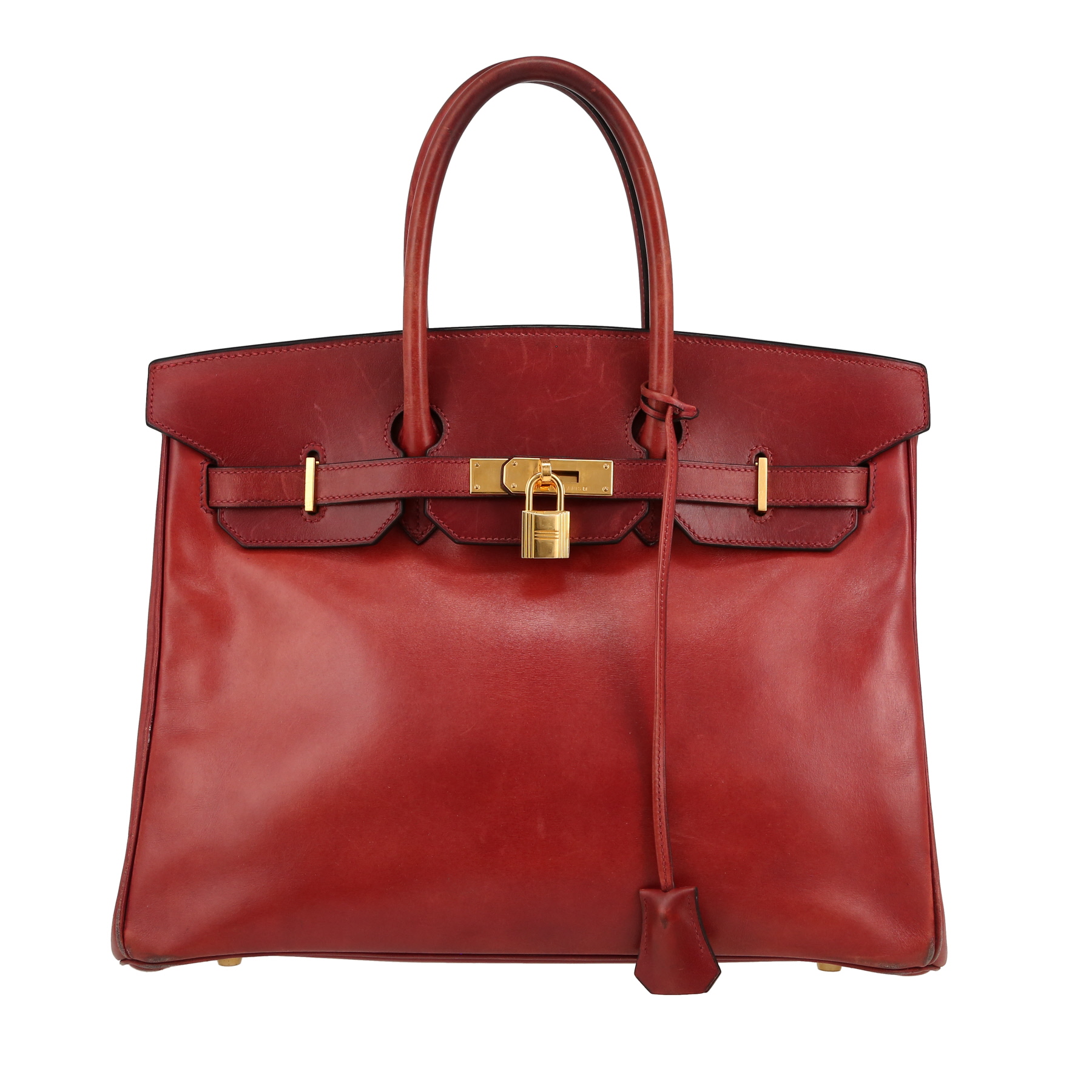 Birkin 35 cm Handbag In Box Leather