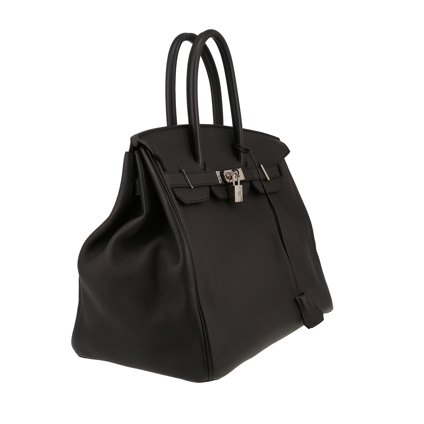 Hermès  Birkin 35 cm handbag  in black togo leather