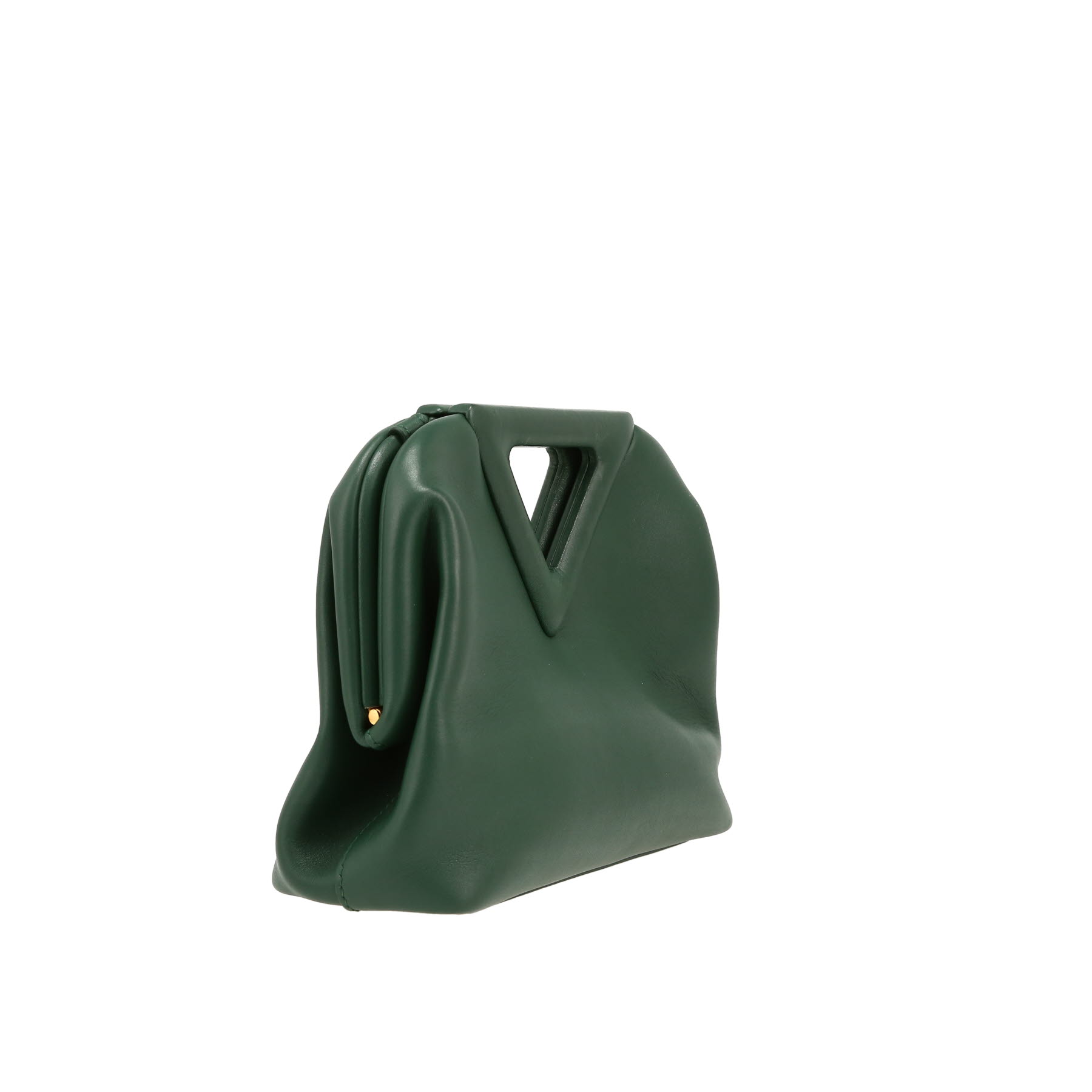 Bottega Veneta  Point shoulder bag  in green leather
