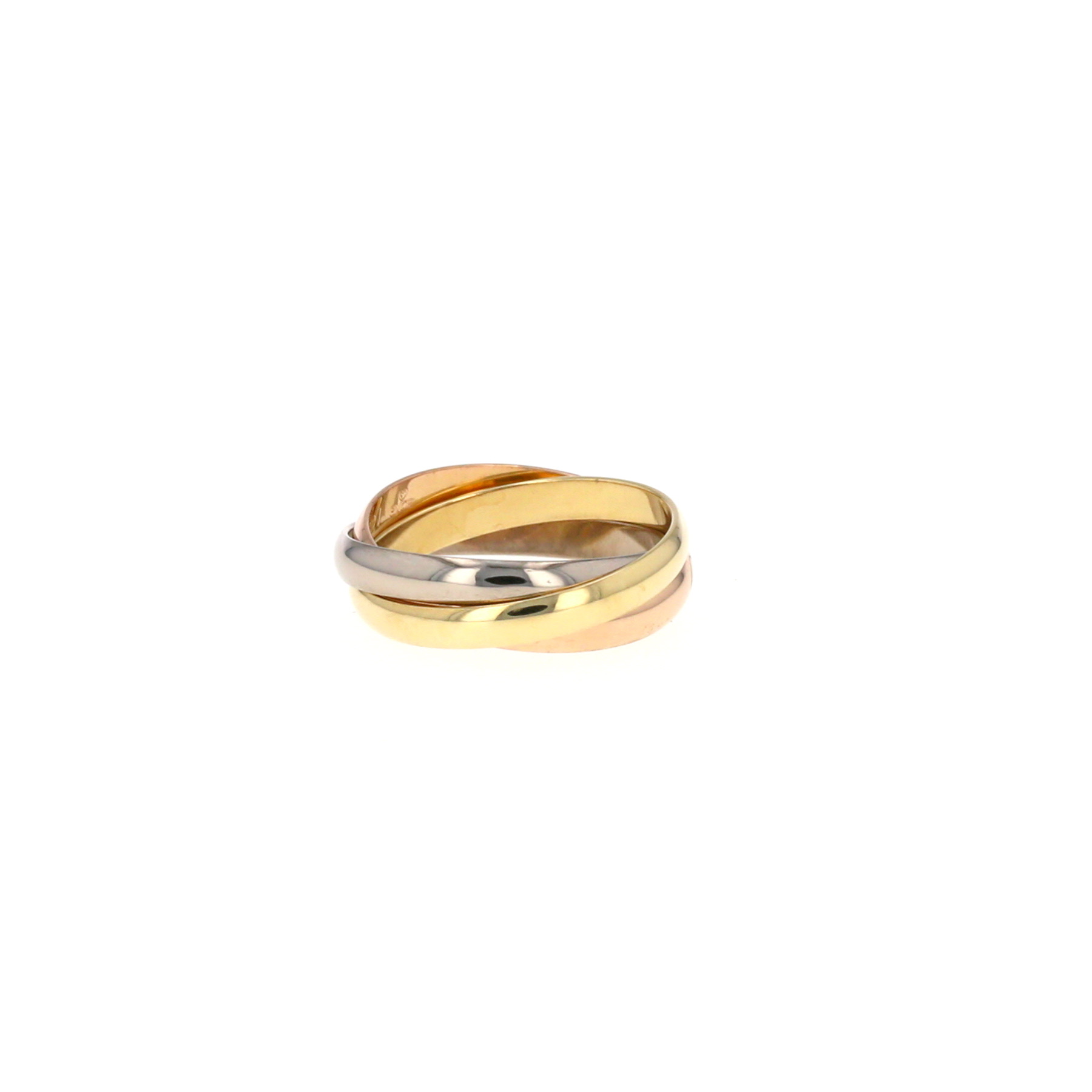 Bague Cartier Trinity petit modèle en 3 ors, taille 52