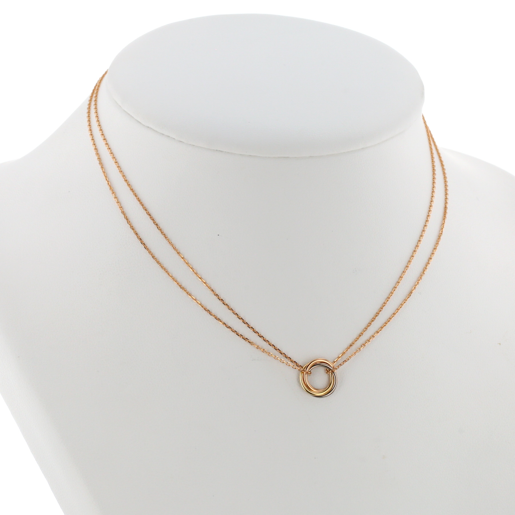 Collier Cartier Trinity en or jaune, or rose et or blanc