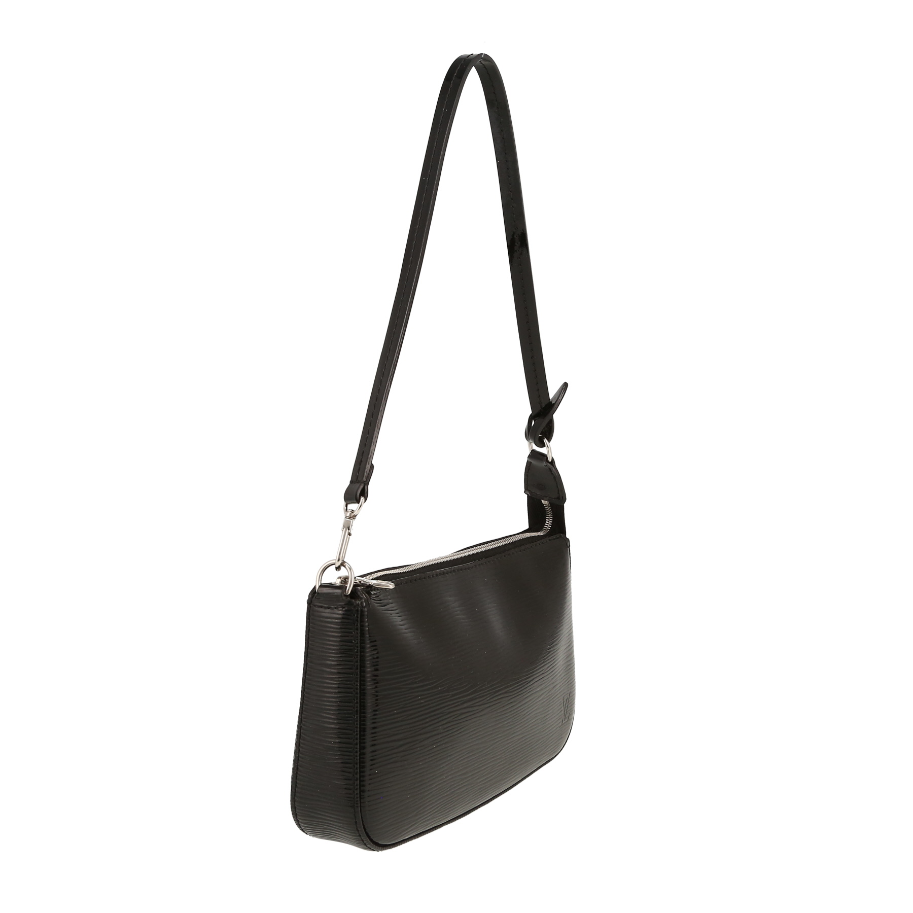 Louis Vuitton  Pochette accessoires handbag  in black patent epi leather