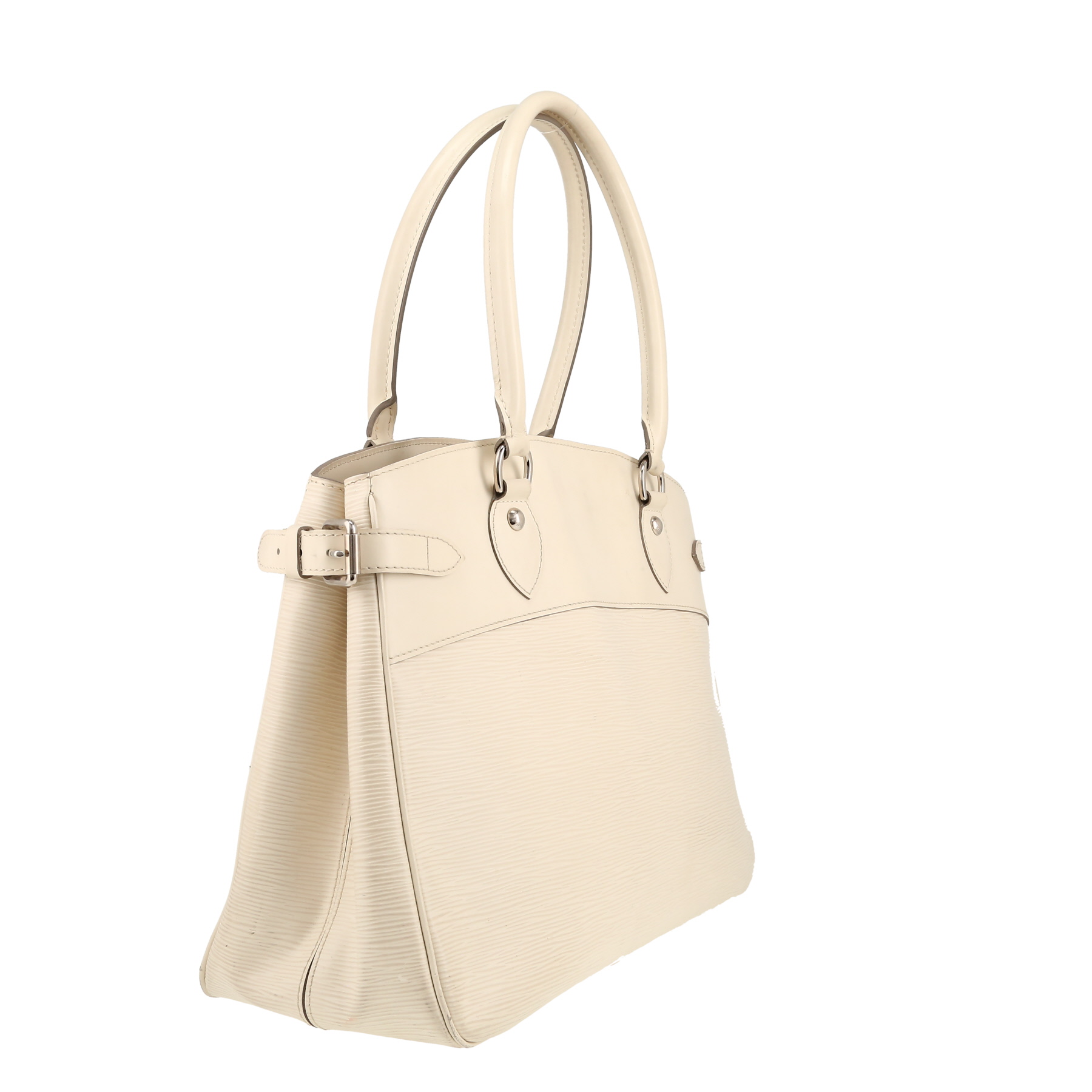 Sac à main Louis Vuitton  Passy en cuir épi blanc