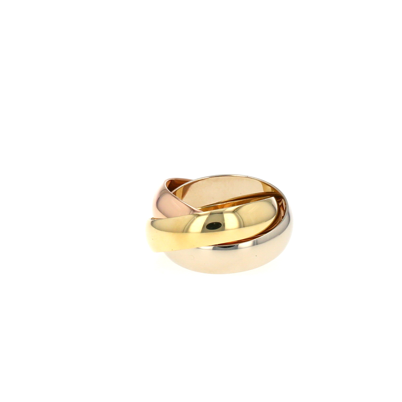 Bague Cartier Trinity grand modèle en 3 ors, taille 51