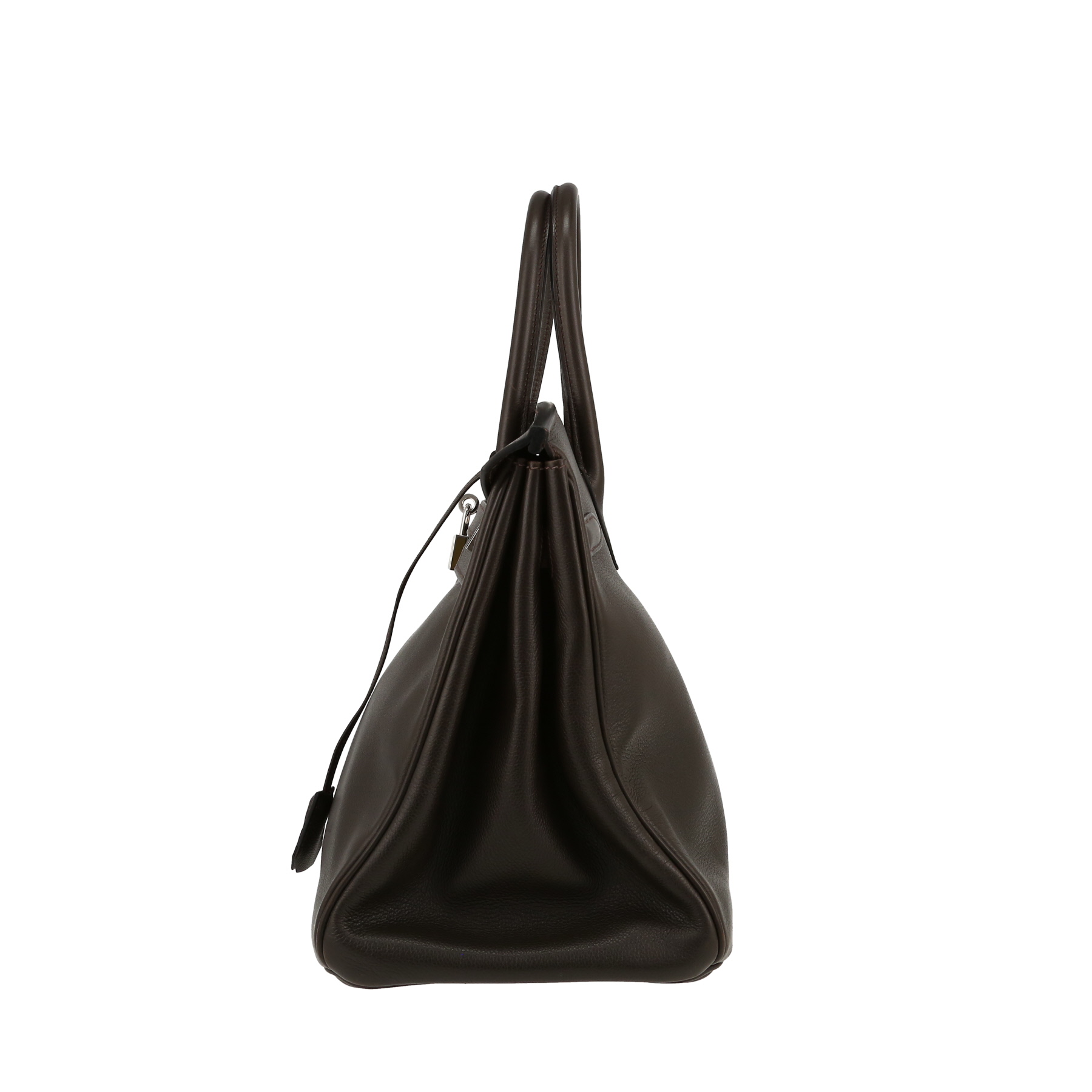 Birkin 35 cm Handbag In Brown Togo Leather