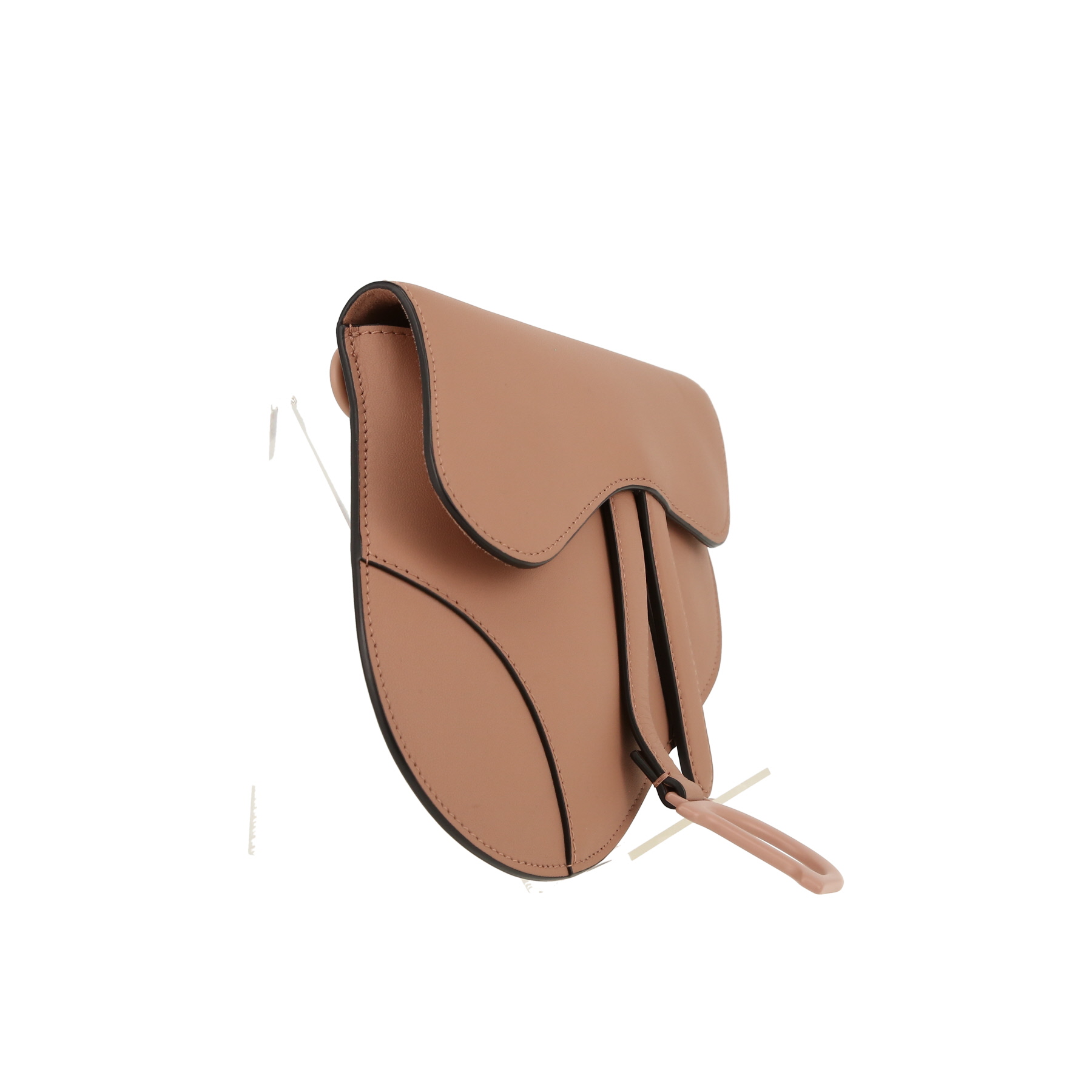 Dior  Saddle clutch-belt  in beige leather