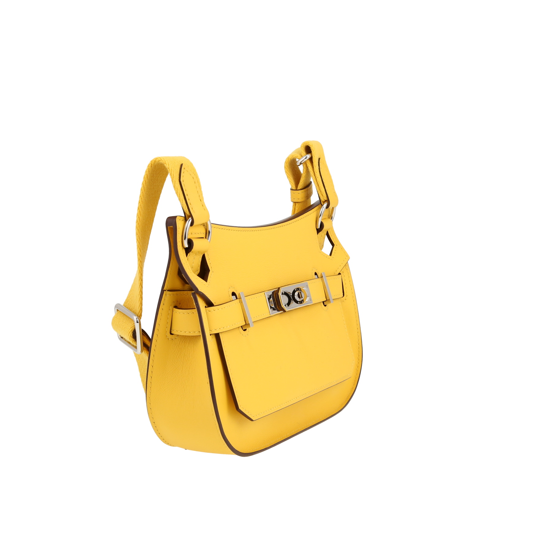 Hermès  Jypsiere mini  shoulder bag  in Jaune de Naples Swift leather