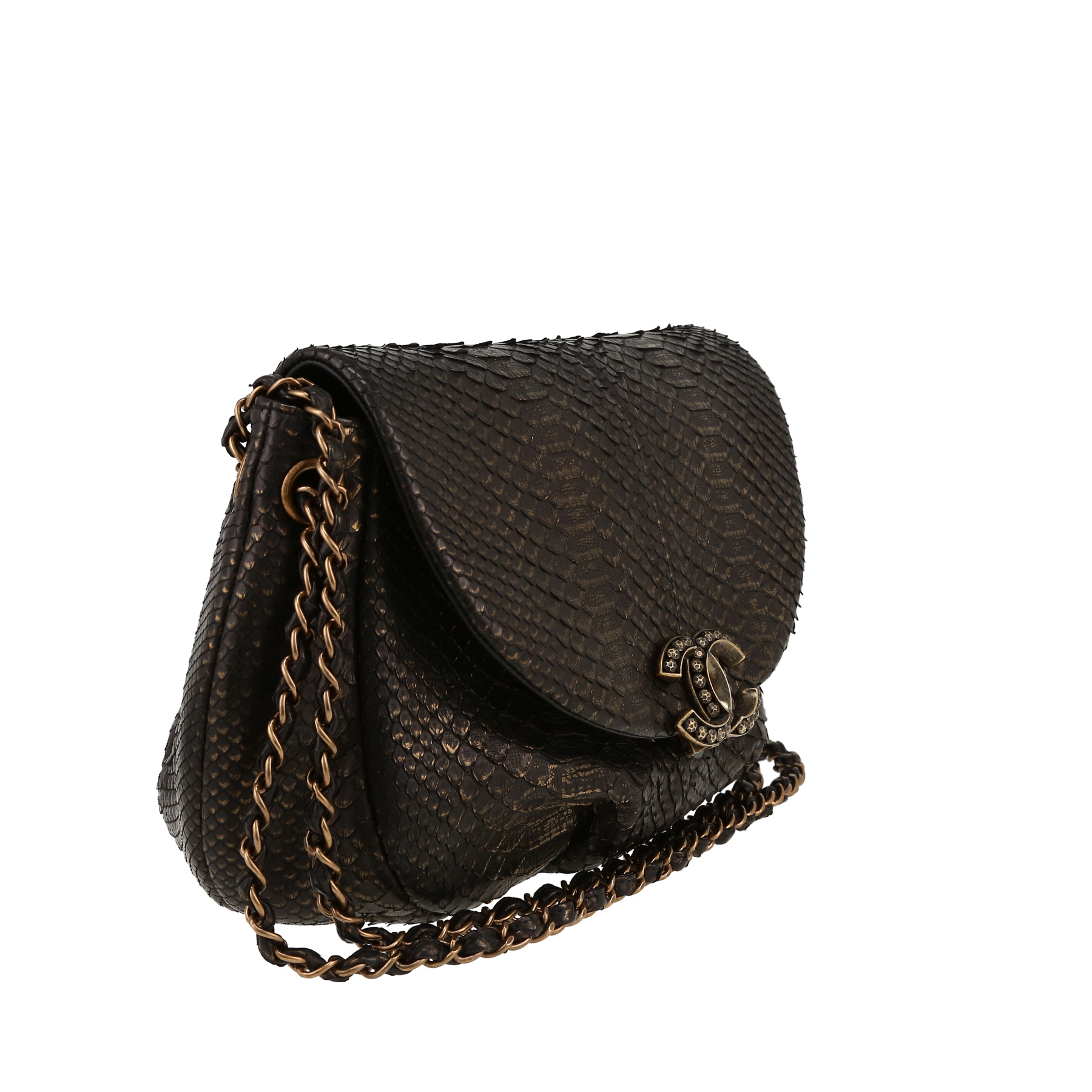 Borsa Chanel   in pitone bronzo