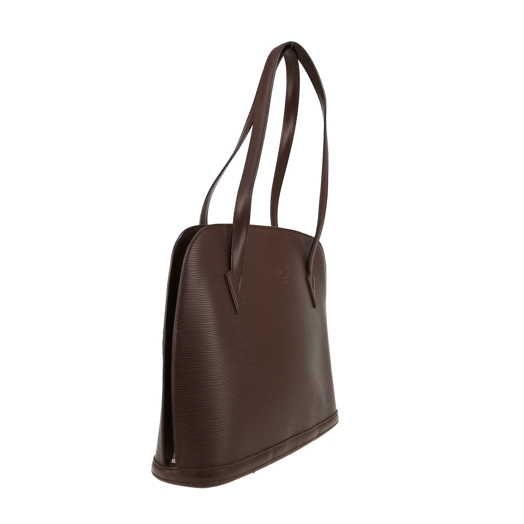 Borsa Louis Vuitton  Lussac in pelle Epi marrone