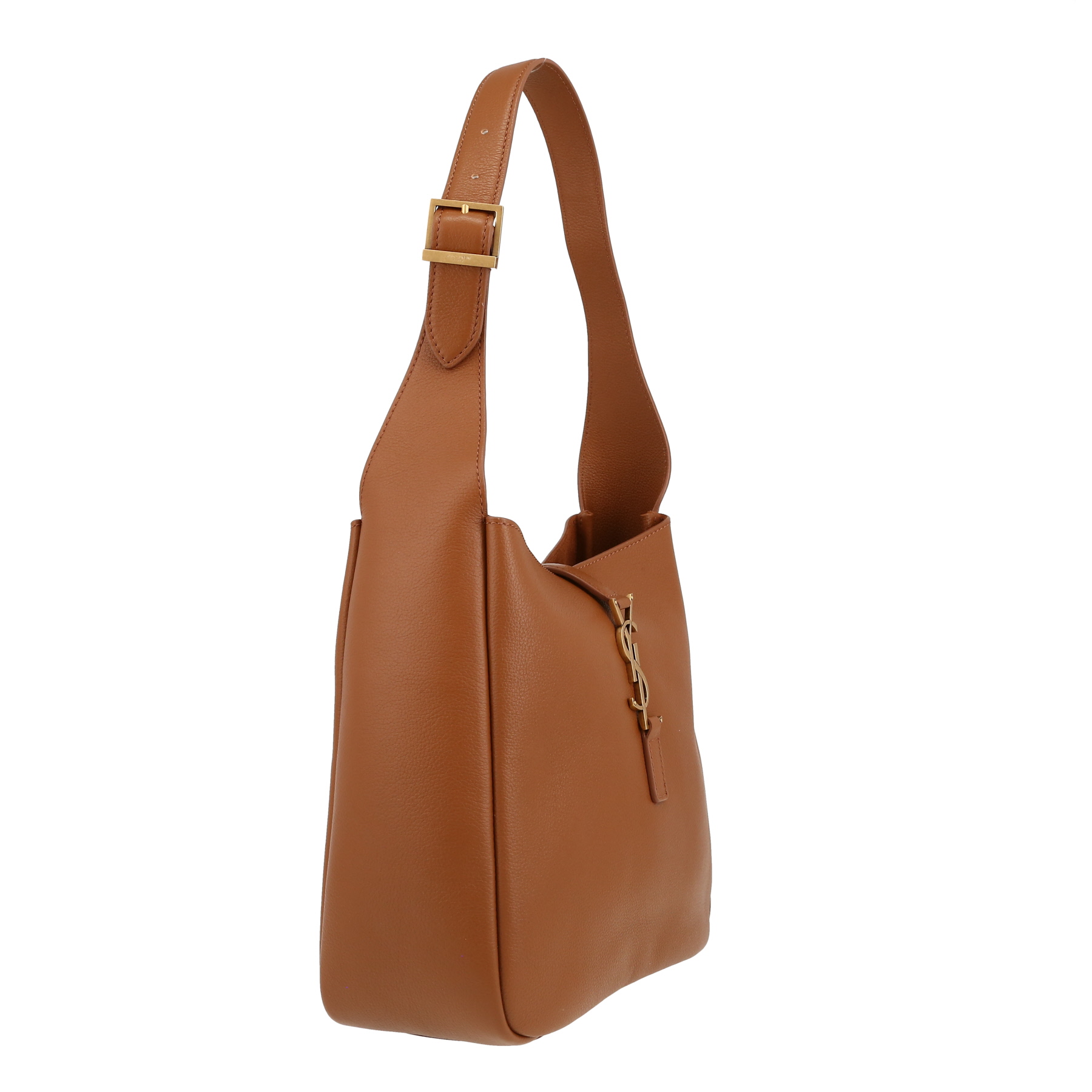 Saint Laurent  5 à 7 small model  handbag  in brown grained leather
