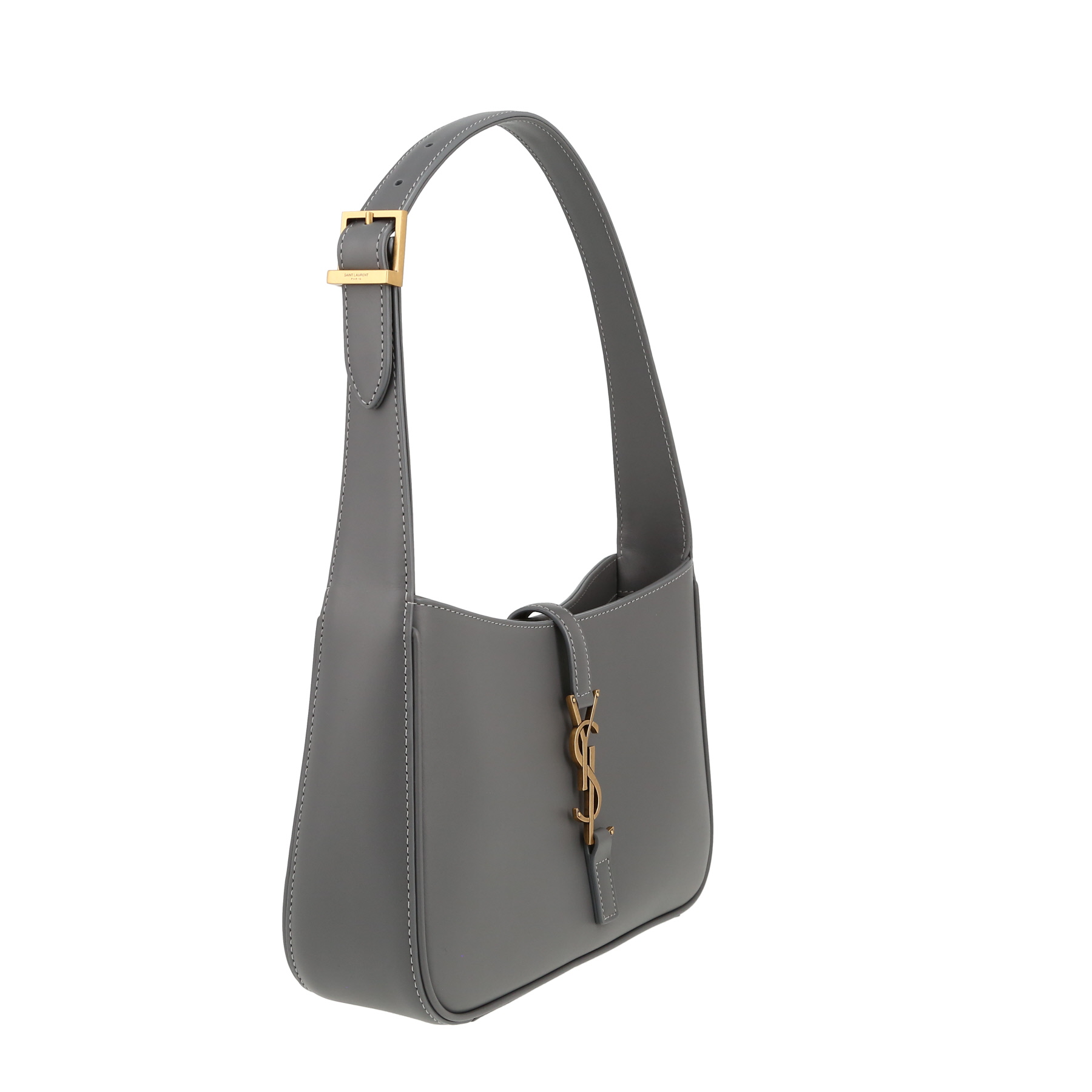 Borsa Saint Laurent  5 à 7 in pelle grigia