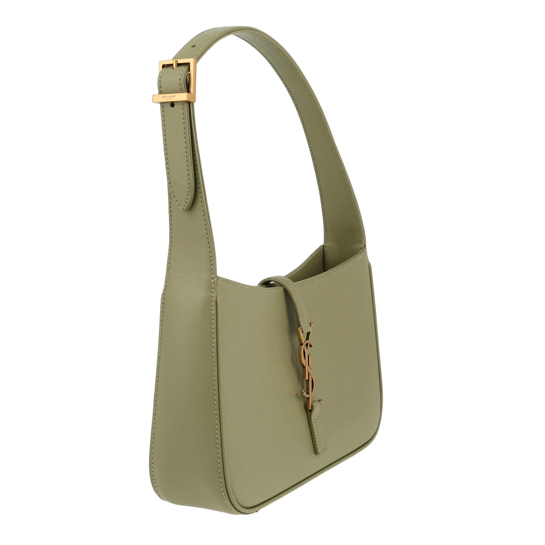 Saint Laurent  5 à 7 handbag  in green leather