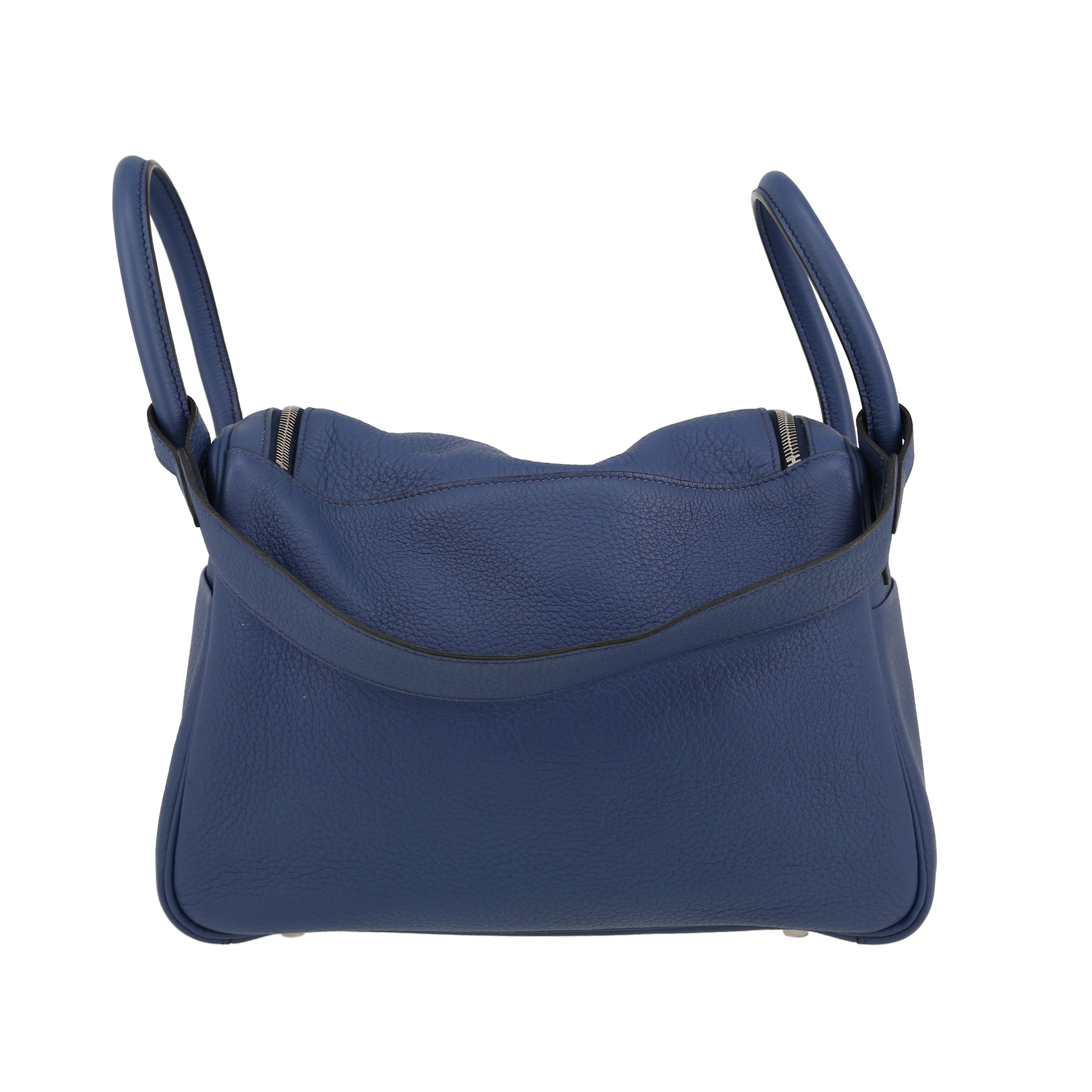Lindy 30 cm Handbag In Blue Togo Leather