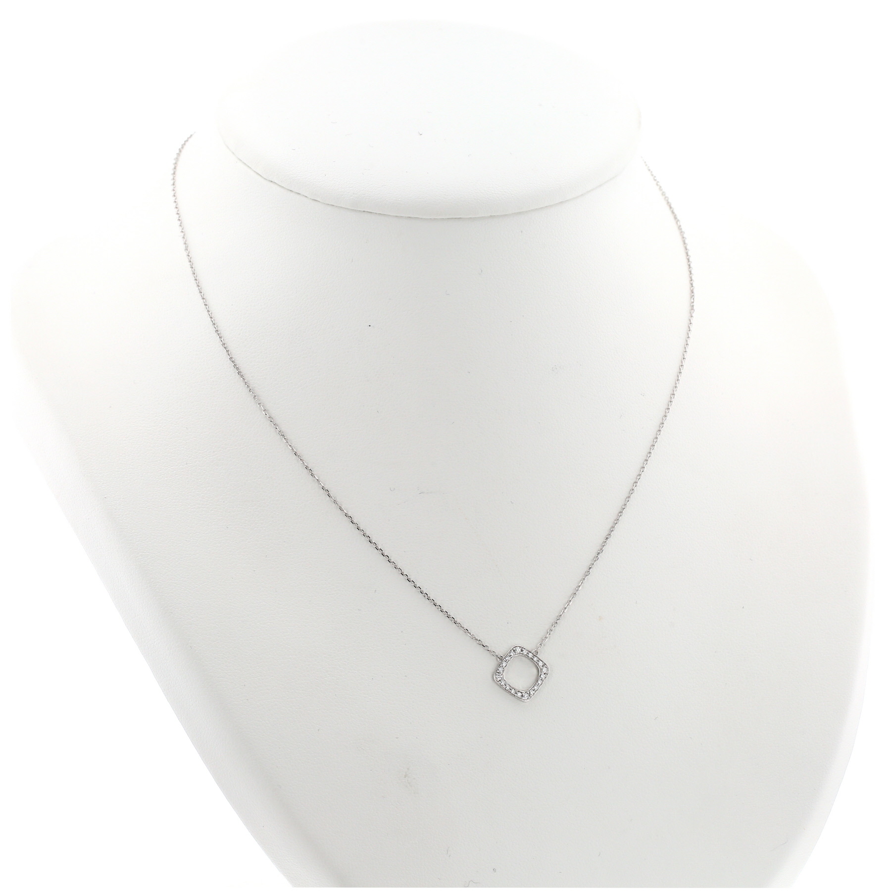 Collar Dinh Van Impressions de oro blanco y diamantes