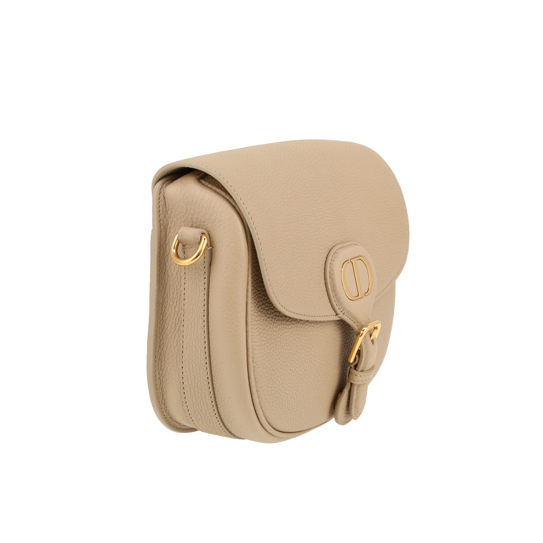Bolso bandolera Dior  Bobby modelo mediano  en cuero granulado beige
