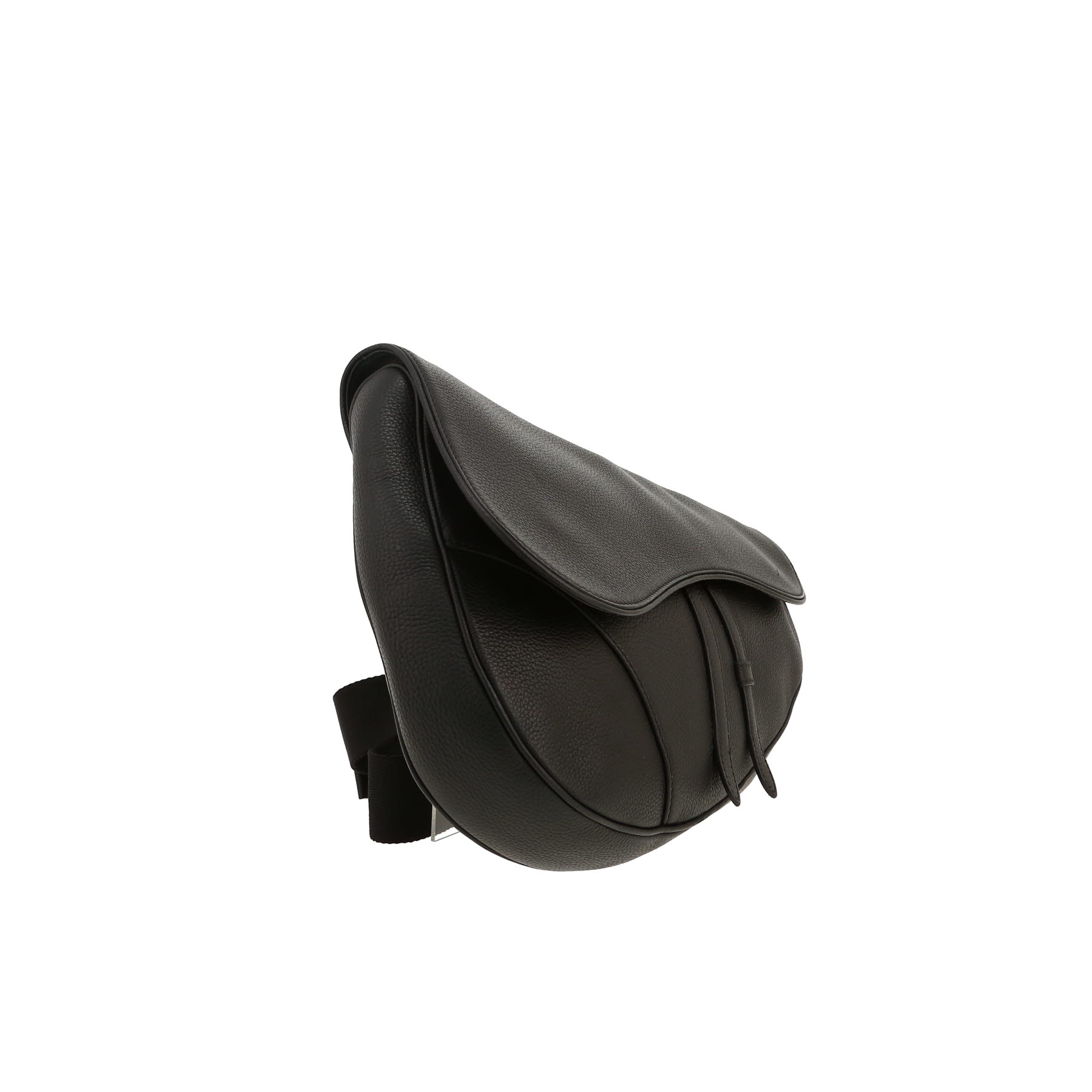 Dior  Saddle shoulder bag  in black grained leather