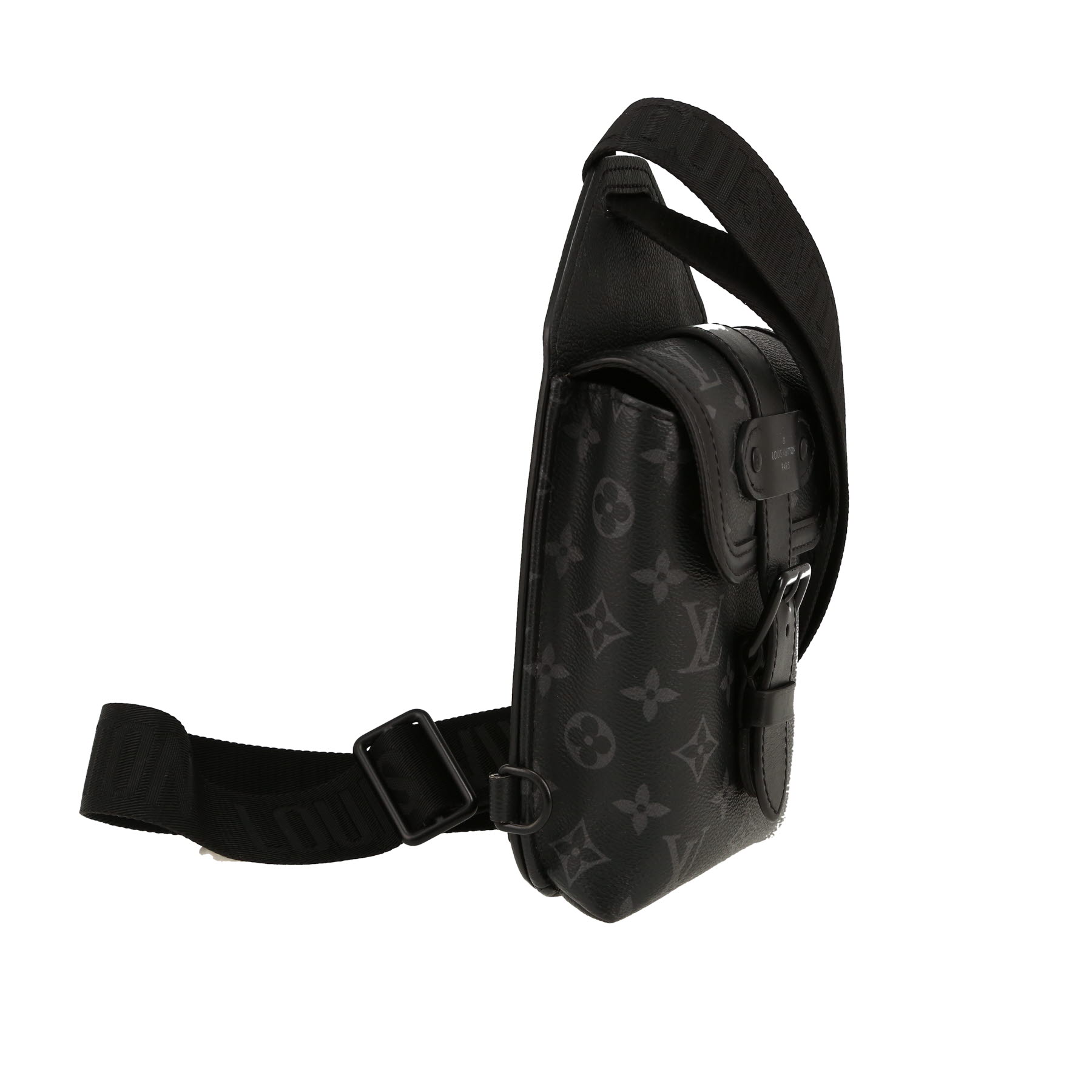 Bolso bandolera Louis Vuitton   en lona Monogram gris Graphite y cuero negro