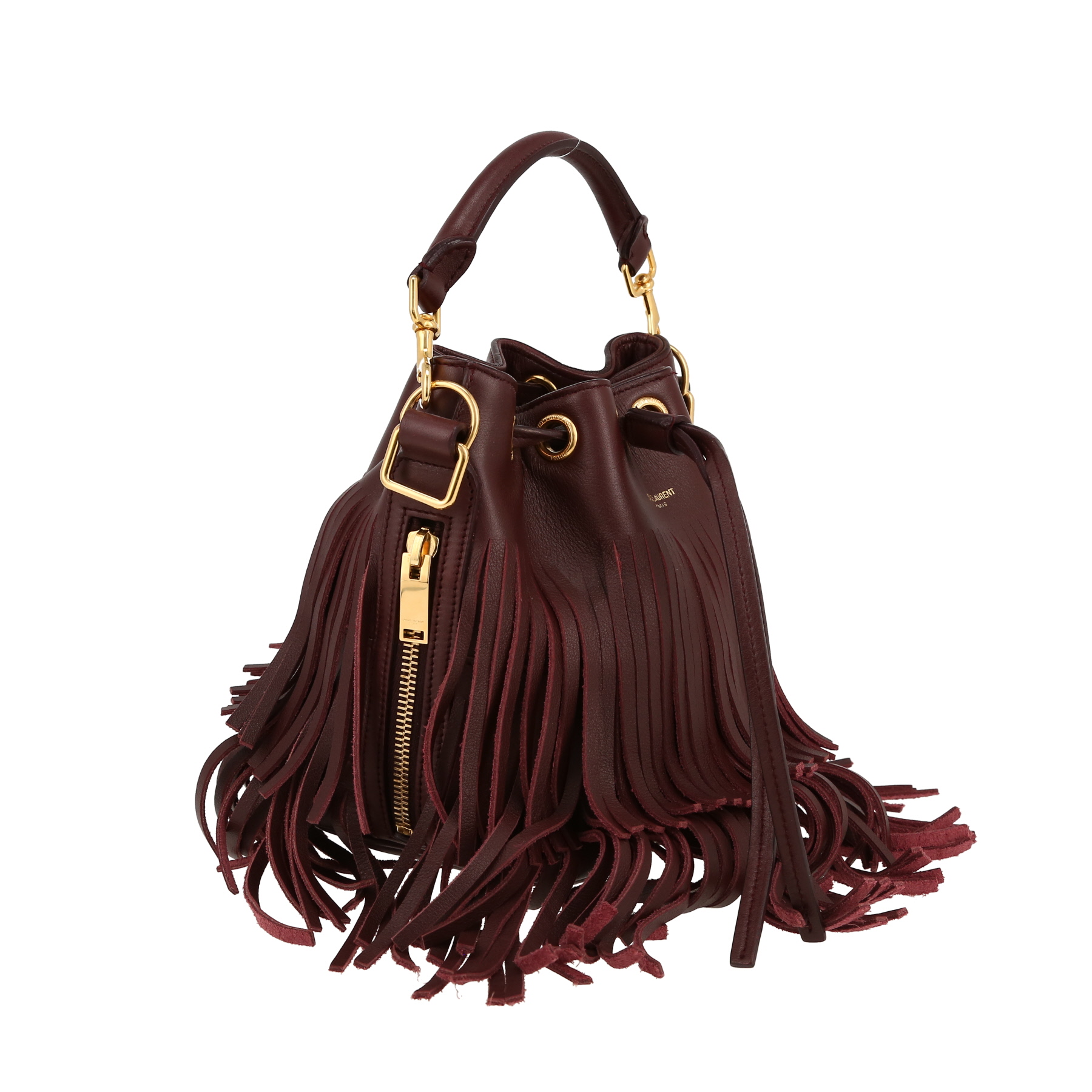 Borsa a tracolla Saint Laurent  Emmanuelle in pelle bordeaux
