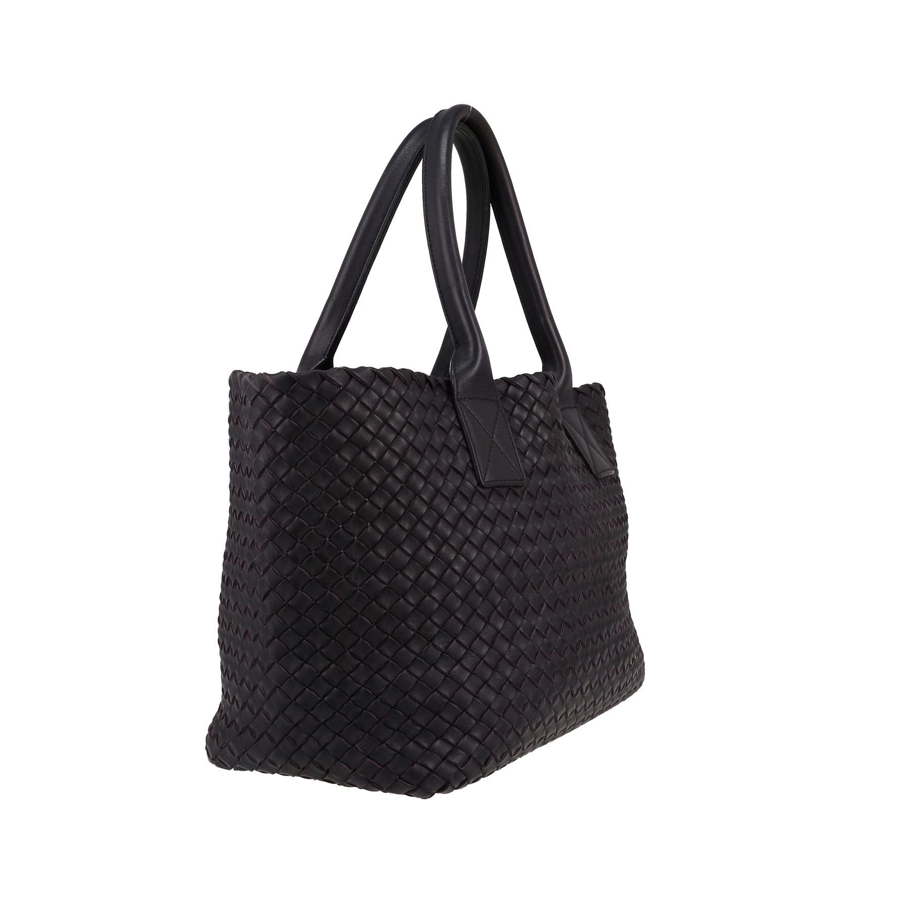 Bottega Veneta  Cabat small model  shopping bag  in purple intrecciato leather
