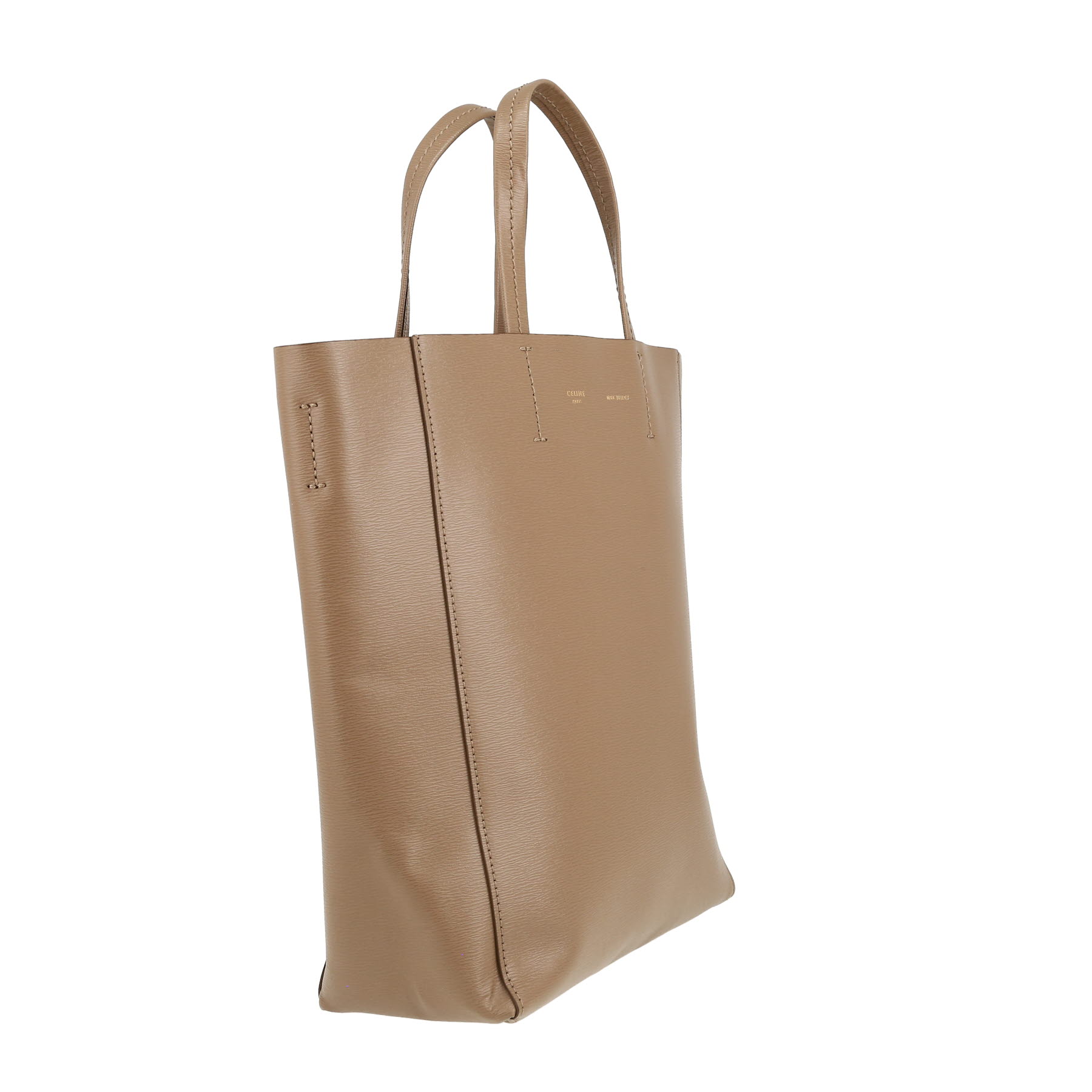 Sac à main Celine  Vertical en cuir grainé taupe