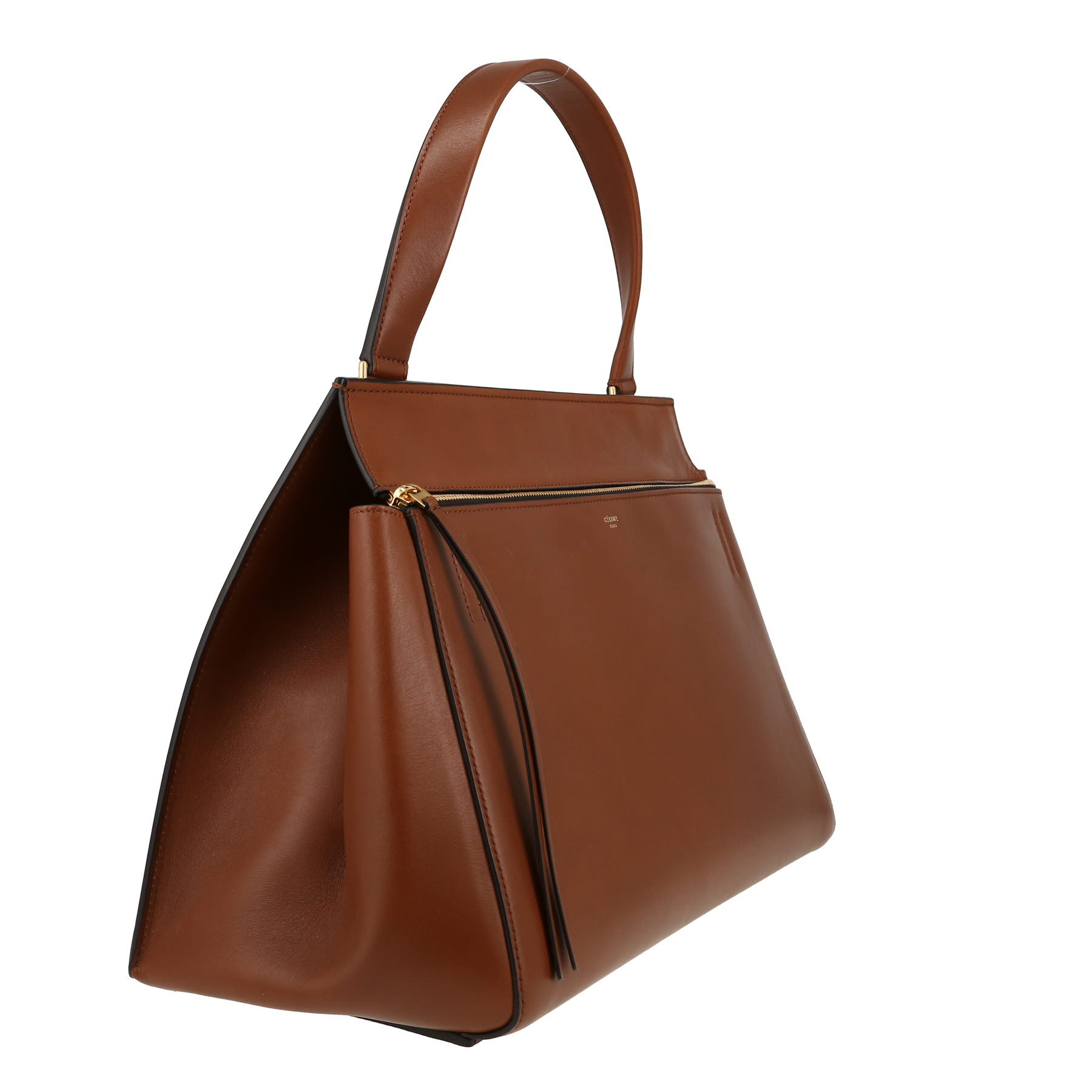 Bolso de mano Celine  Edge en cuero marrón